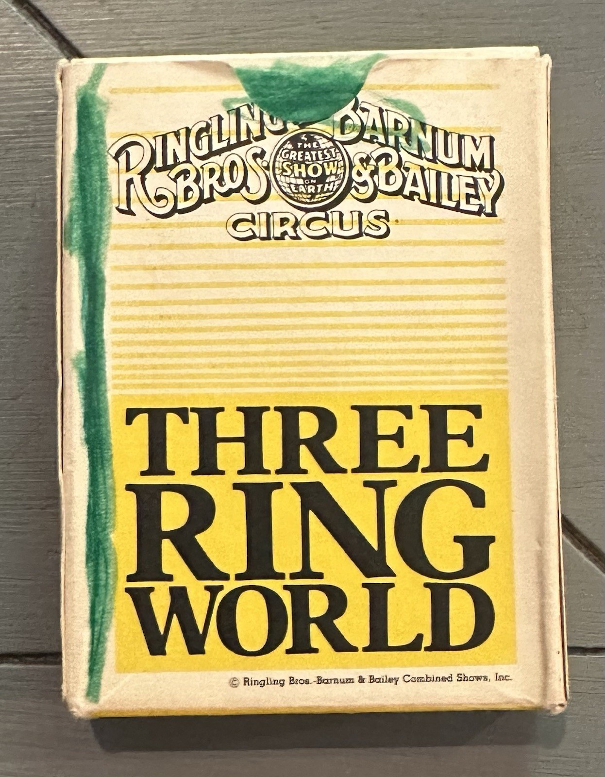 Ringling And Barnum Bros Bailey Circus 3 Ring World Card Deck Game Vintage 1990