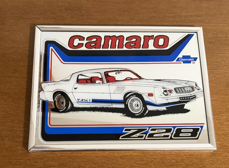 Vintage 1970s Camaro Mirror Wall Art