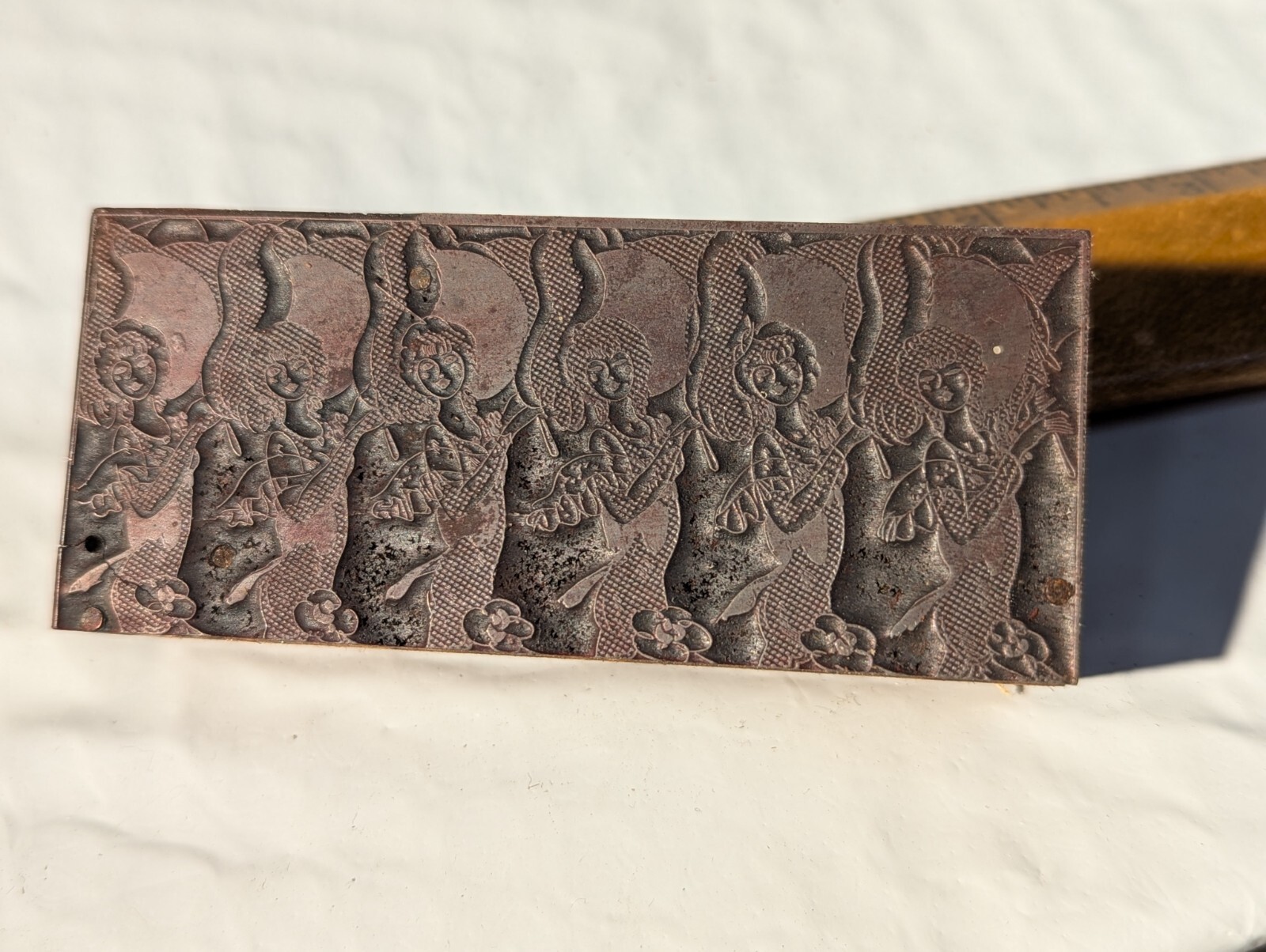 Antique 1920-30 Cartoon Copper Wood Steel Print Block Letterpress COMBO BUNDLE