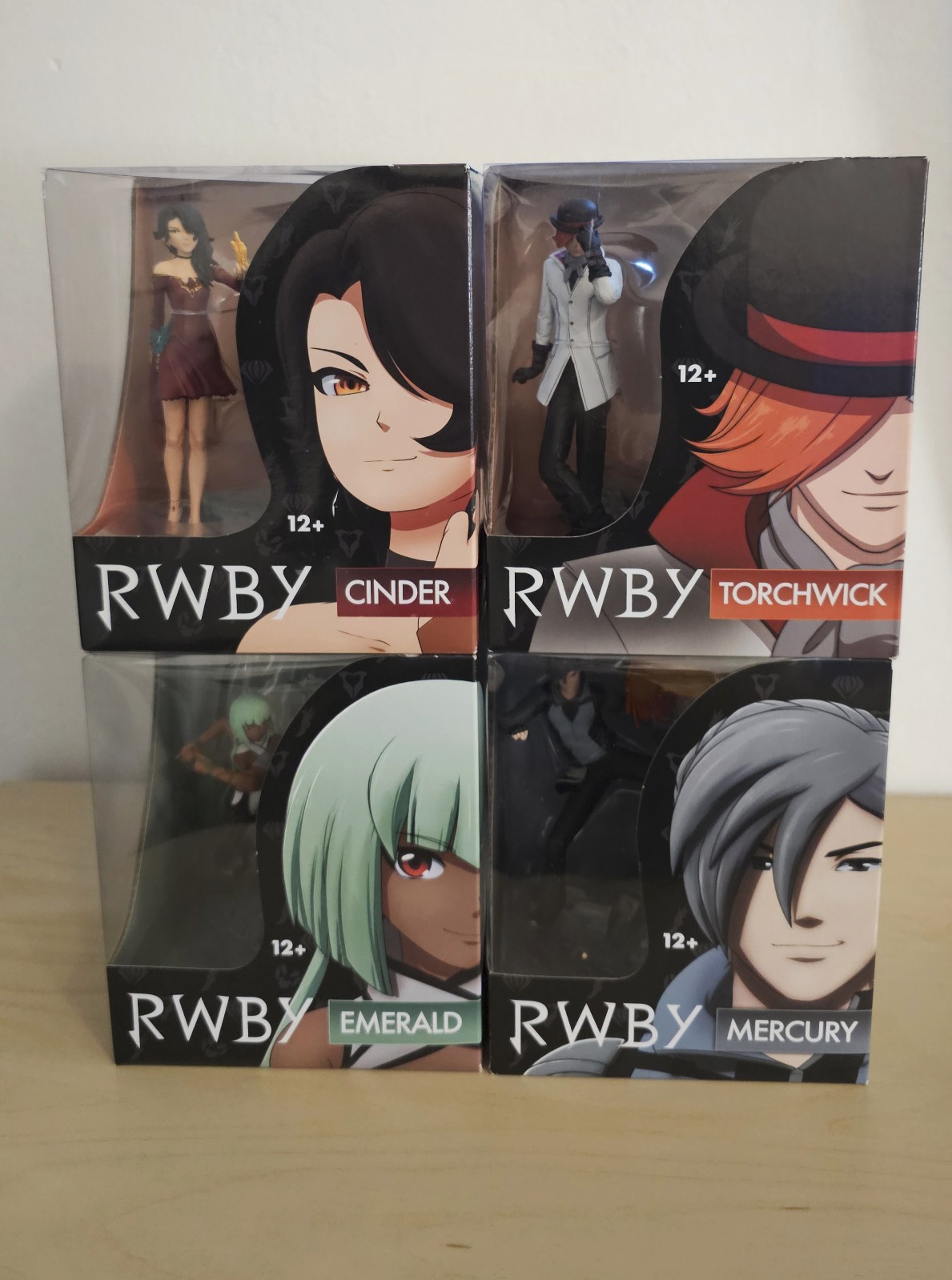 RWBY McFarlane Toys Figure Series 3 Cinder Torchwick Emerald Mercury New Sealed