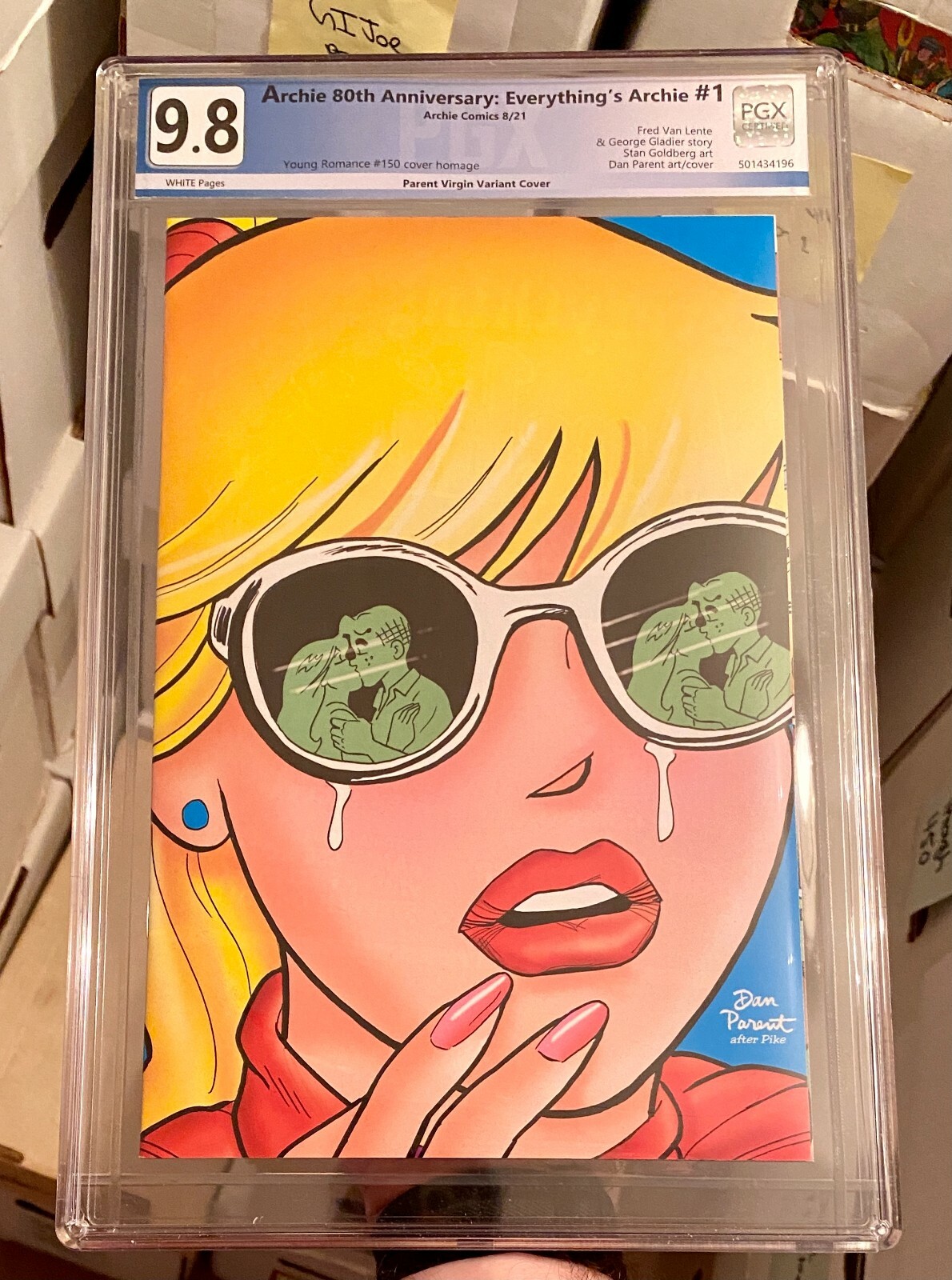 Everything\'s Archie 80th Anniversary #1 Parent Virgin Variant PGX (Not CGC) 9.8