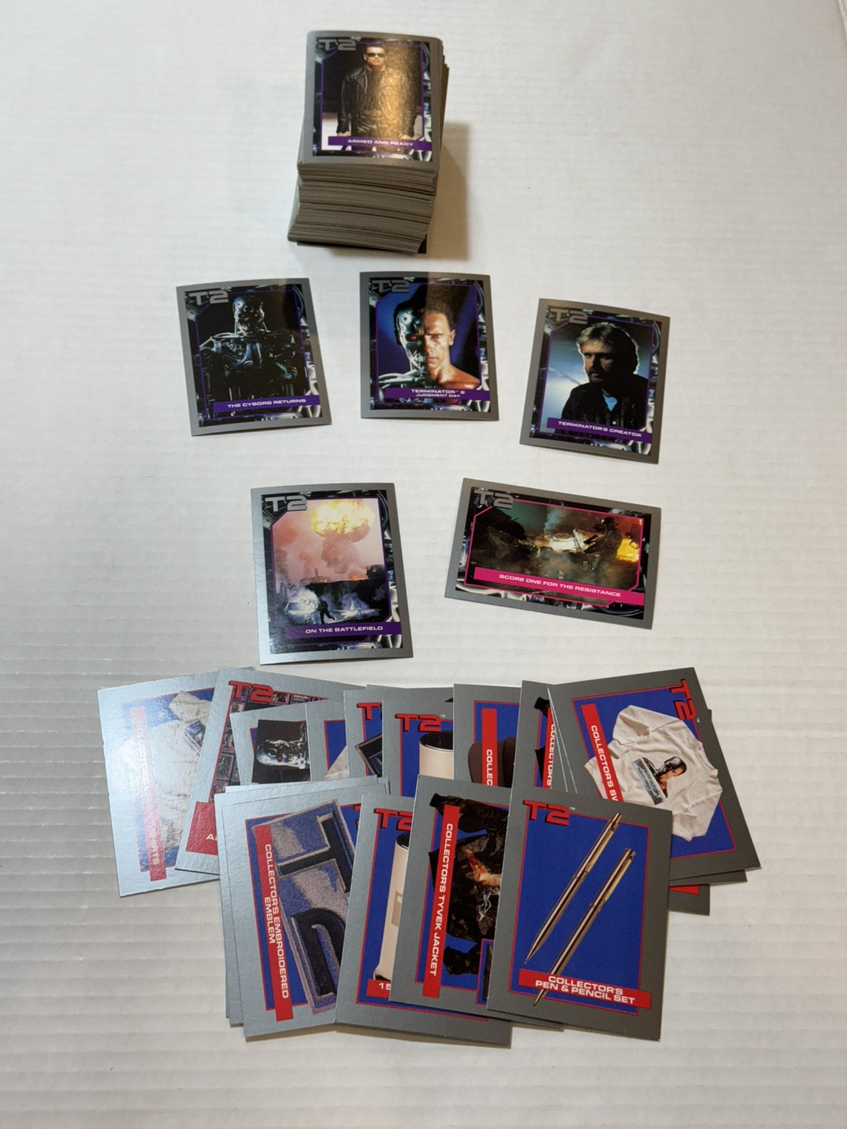 1991 IMPEL T2 TERMINATOR 2 JUDGEMENT DAY MOVIE #1-140 BASE CARD SET MERCH CARDS