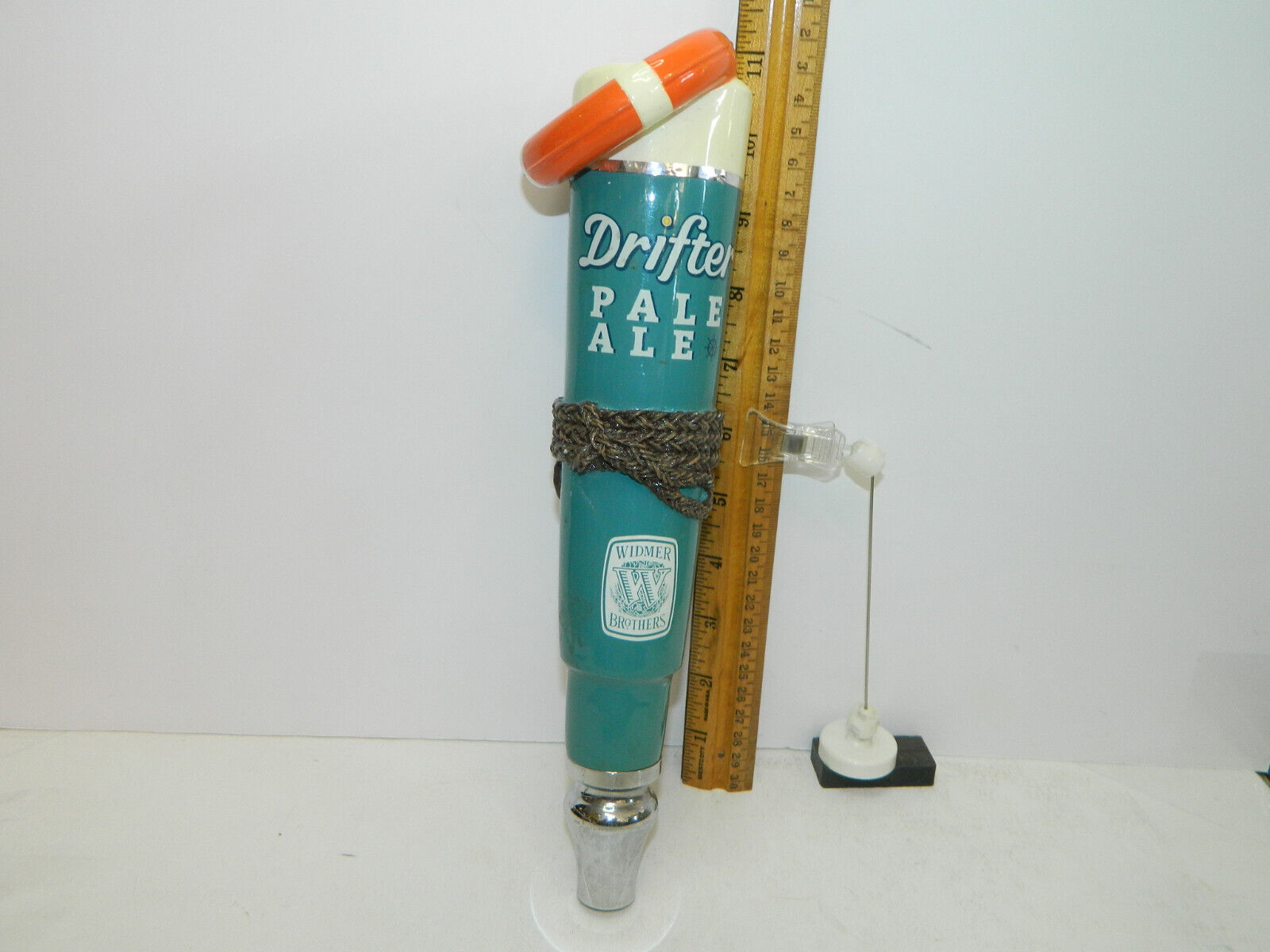 Widmer Drifter Pale Ale Buoy Rope Life Ring Tall Beer Tap Handle approx 11\