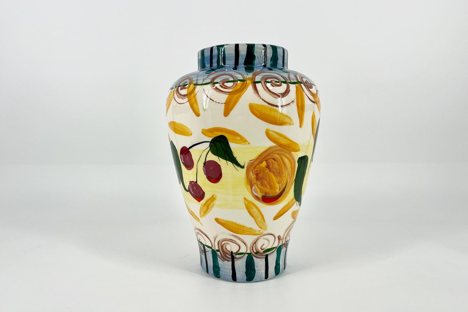 Hand-Painted Ceramic Vase