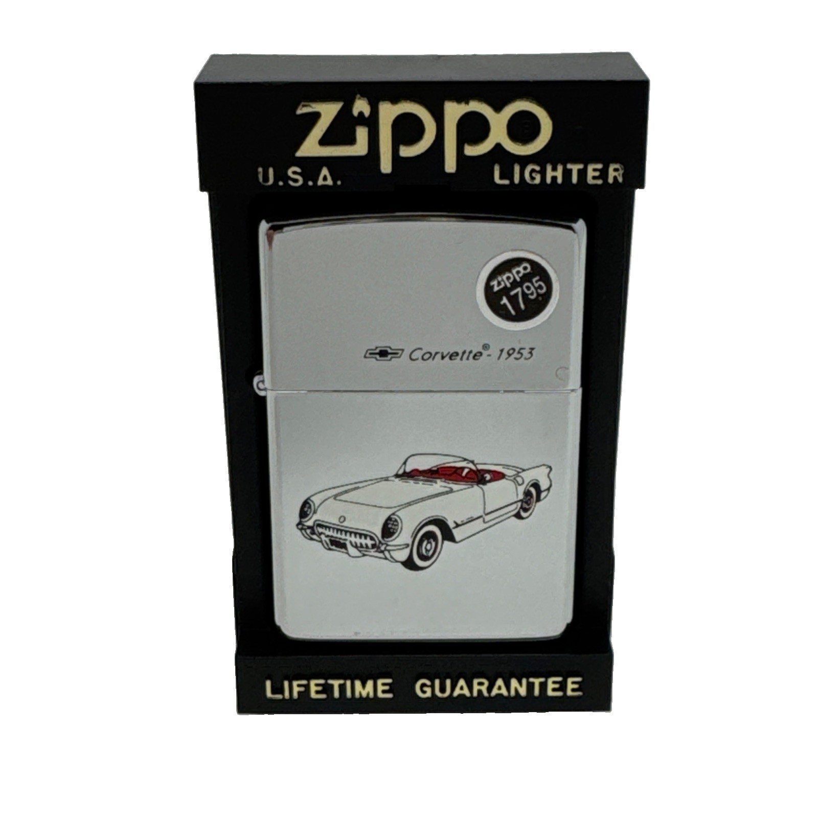 Vintage 1993 Zippo Corvette 1953 Zippo Lighter New Vintage 1993 Zippo Corvette 1953 Zippo Lighter New