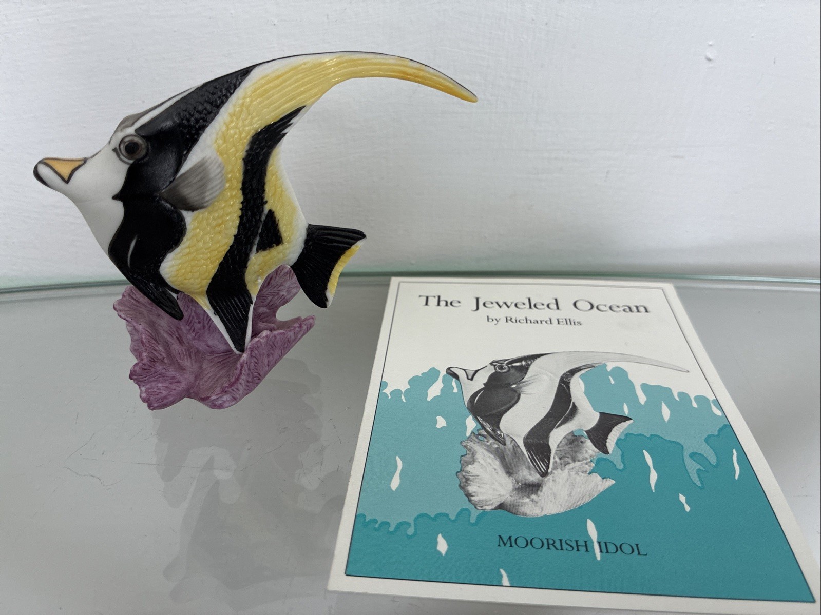 The Franklin Mint Jeweled Ocean Porcelain MOORISH IDOL Fish Figurine 1988