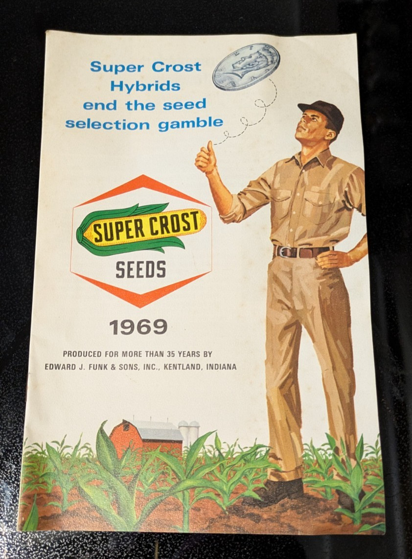 Vintage Super Crost Seed 1969 Advertising Book Vintage Super Crost Seed 1969 Advertising Book