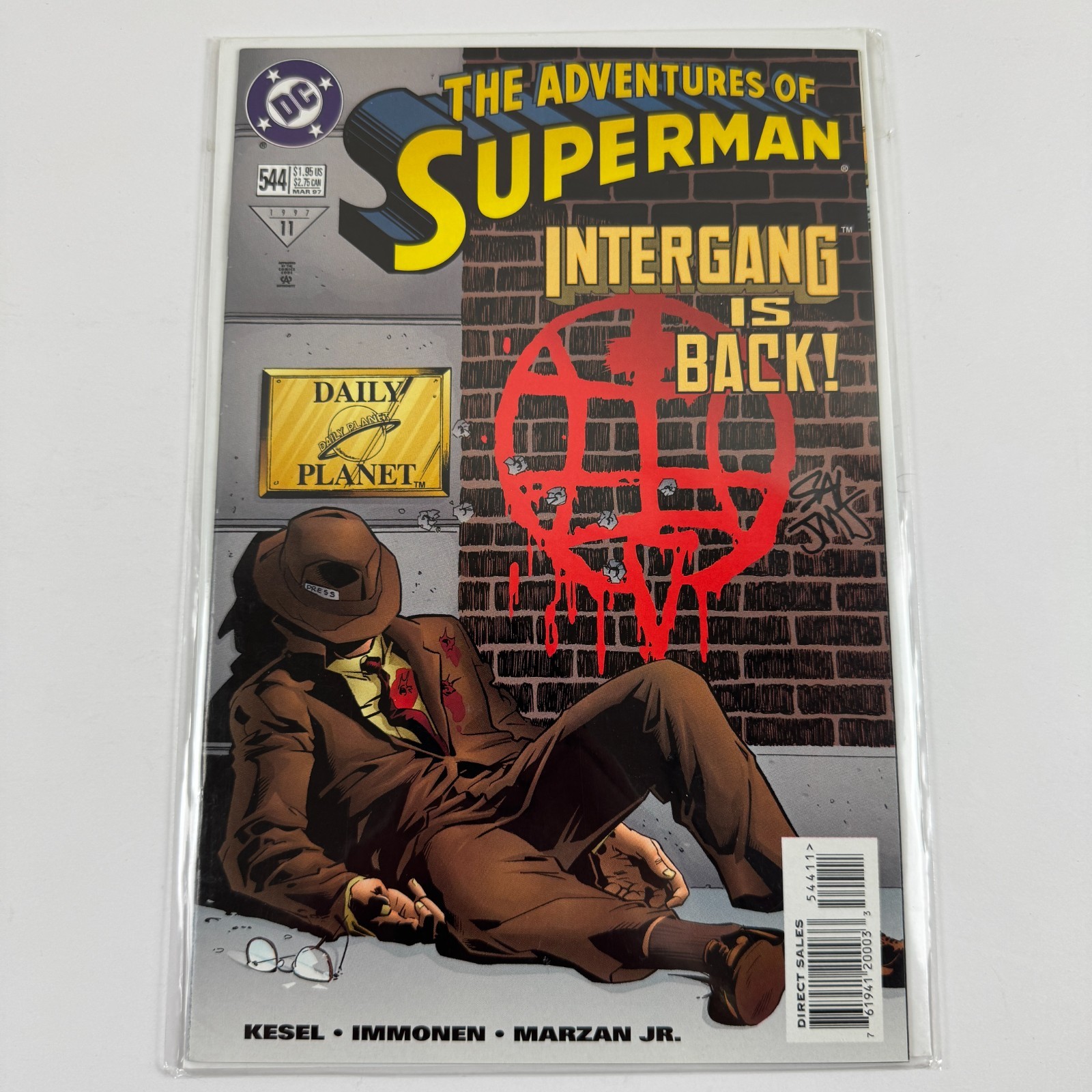 DC Comics The Adventures of Superman #544 Batman Lex Luther Krypton Brainiac XL DC Comics The Adventures of Superman #544 Batman Lex Luther Krypton Brainiac XL