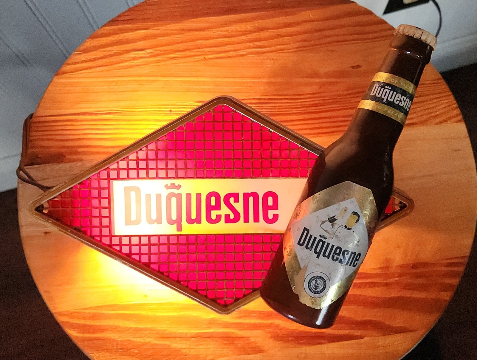 Vintage Duquesne Beer Lighted Beer Sign Pittsburgh PA