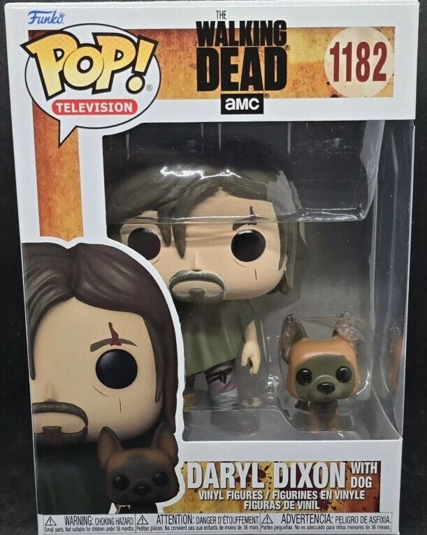FUNKO POP Television: The Walking Dead 1182#Daryl Dixon With Dog Vinyl Figures