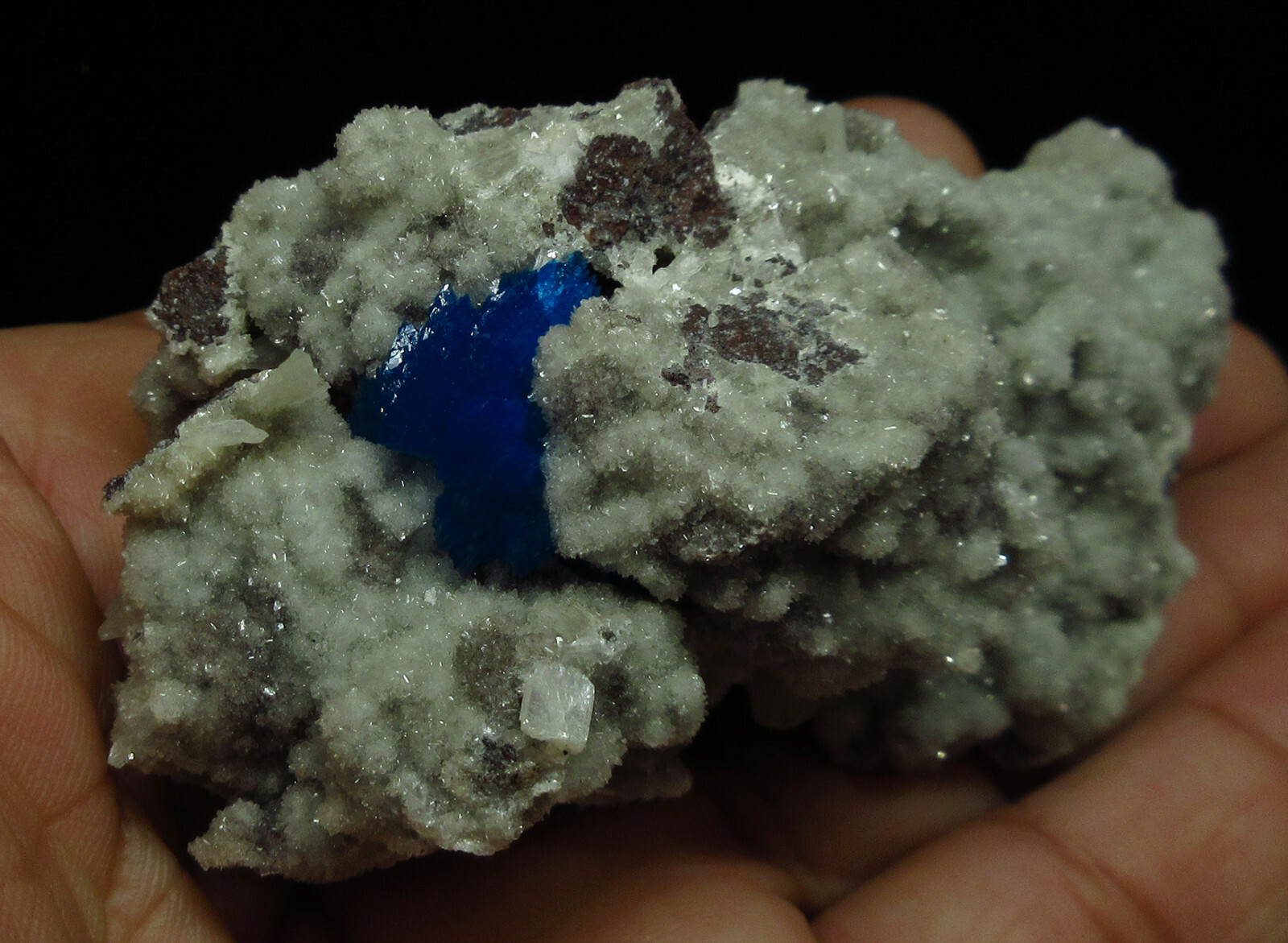 Cavansite on heulandite matrix # 7385