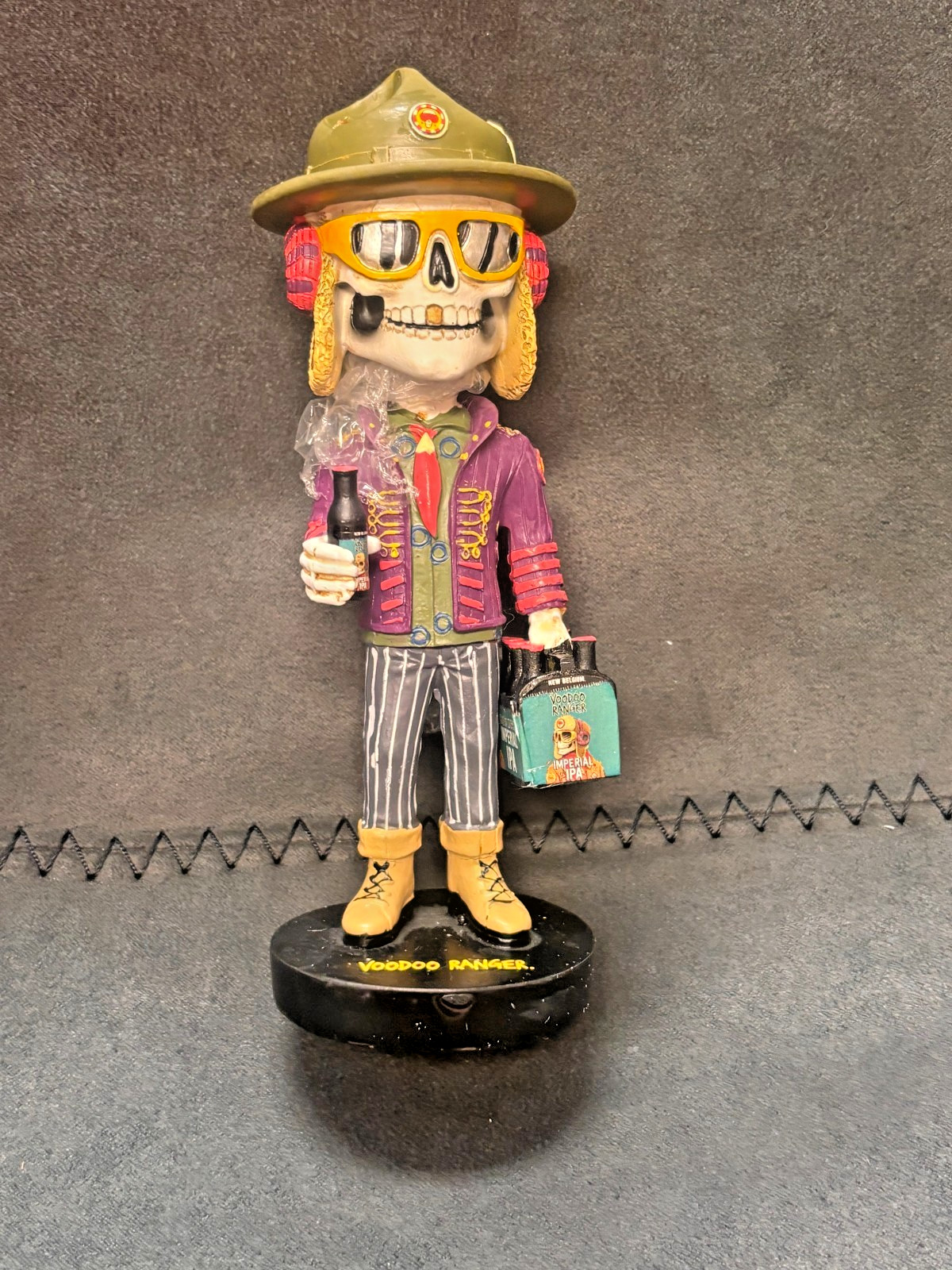 New Belgium Voodoo Ranger Bobblehead Memorabilia IPA Beer Skull Bar Pub Figurine New Belgium Voodoo Ranger Bobblehead Memorabilia IPA Beer Skull Bar Pub Figurine