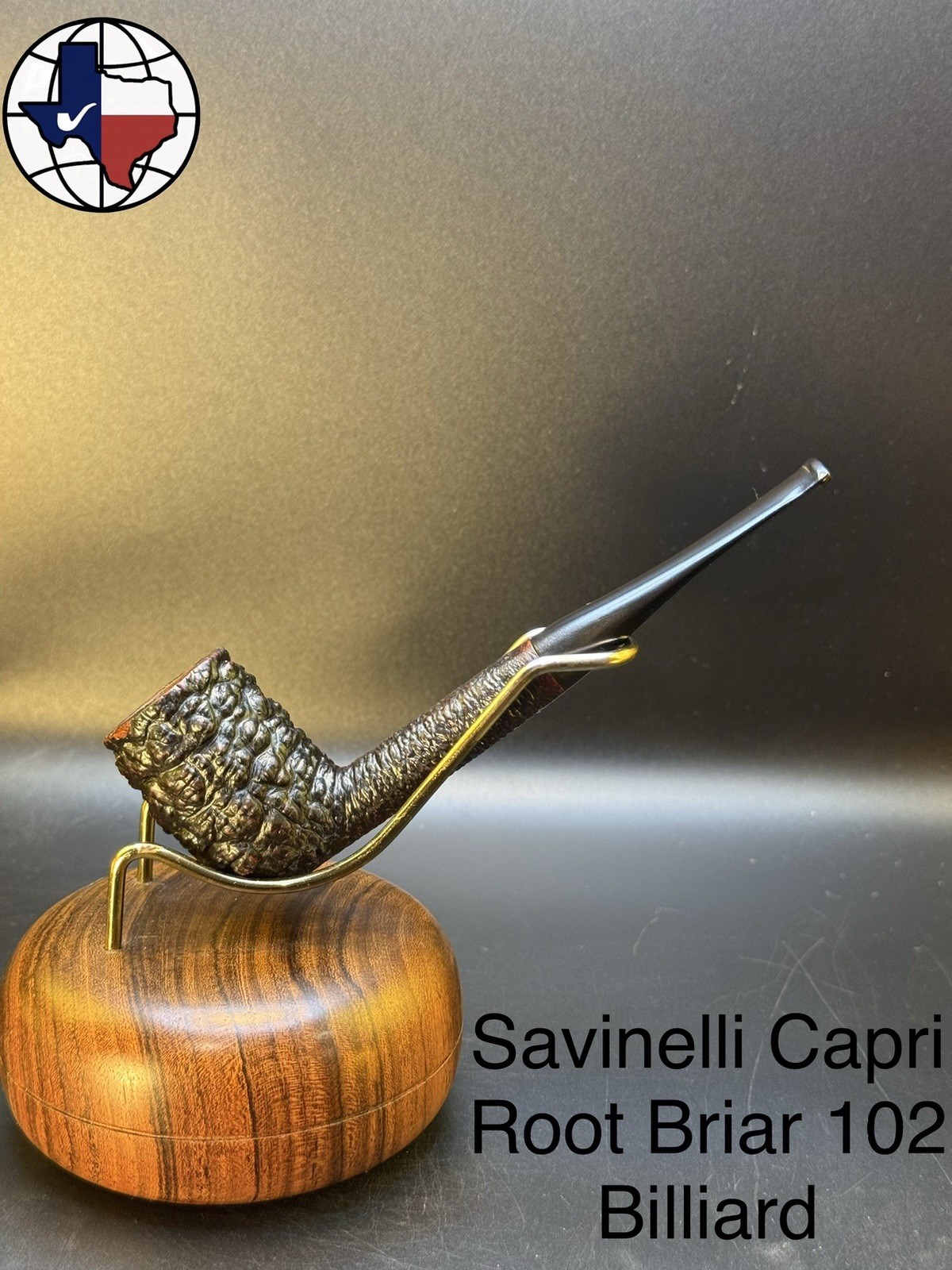 Vintage Savinelli Capri Root Briar 102 Billiard Tobacco Pipe