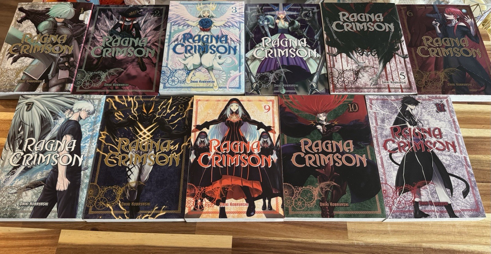 Ragna Crimson Vol. 1-11 English Manga Lot Daiki Kobayashi Square Enix