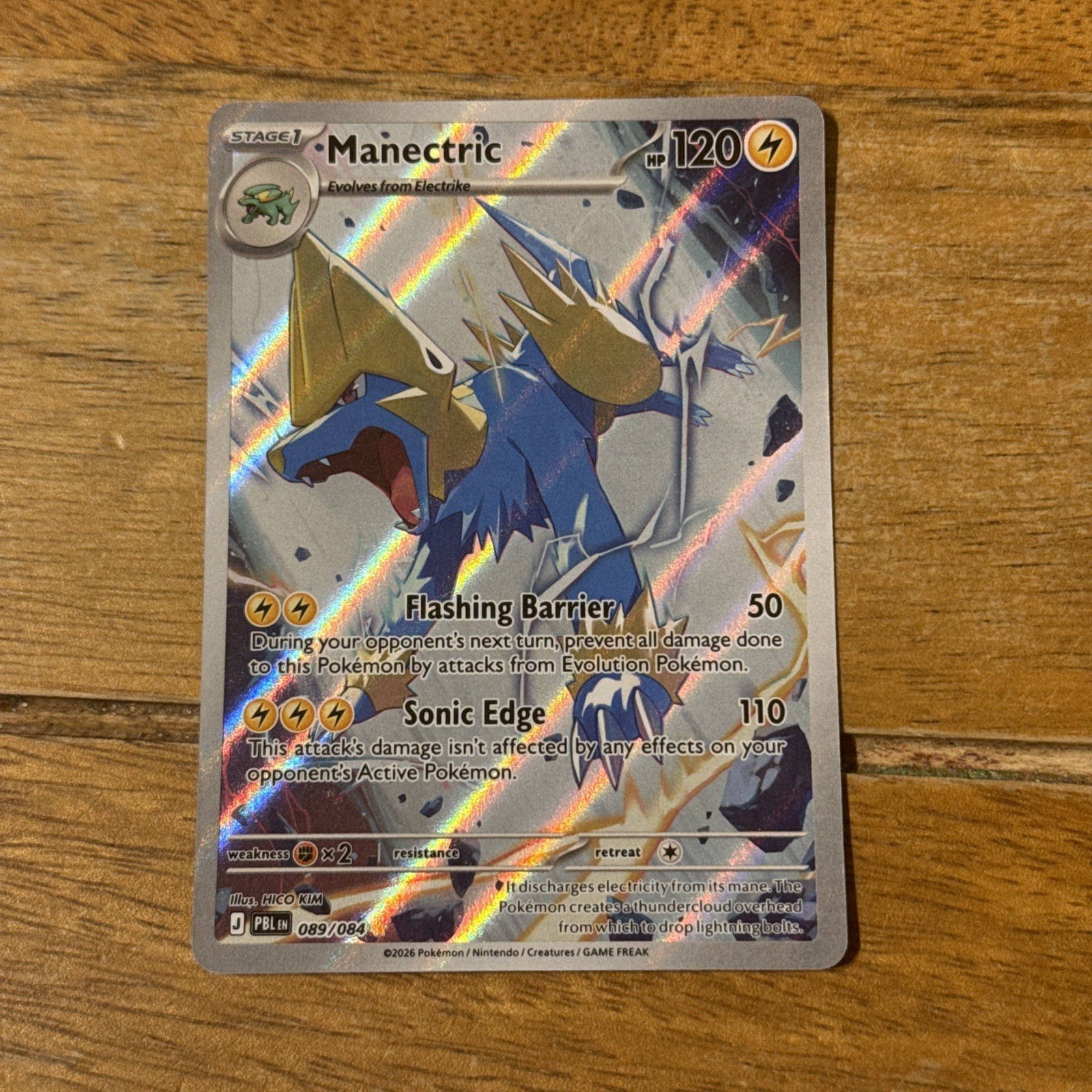 Pokémon TCG Manectric 089/084 Pitch Black