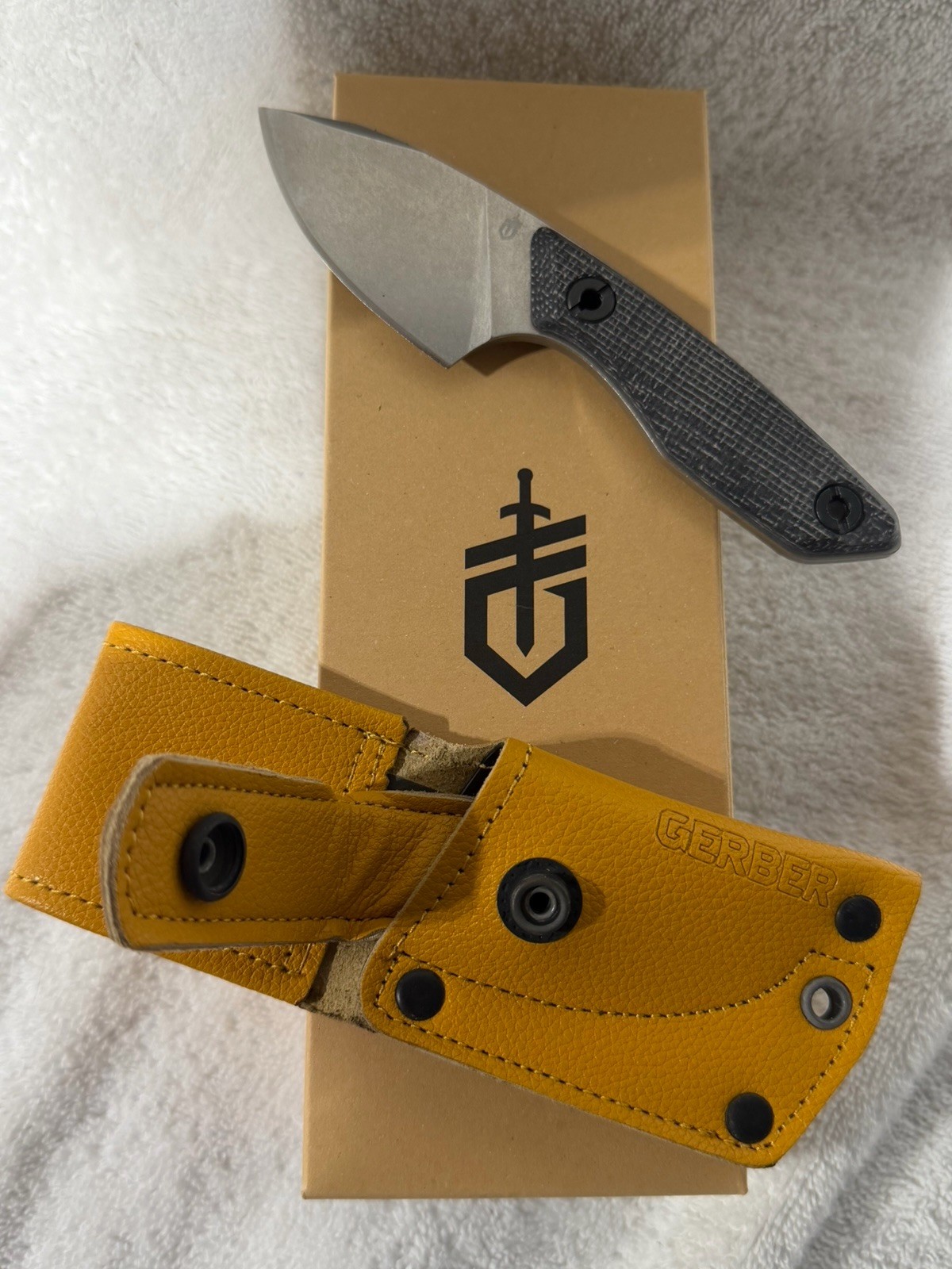 Gerber Stowe Micarta Fixed Blade Knife New 30-001905