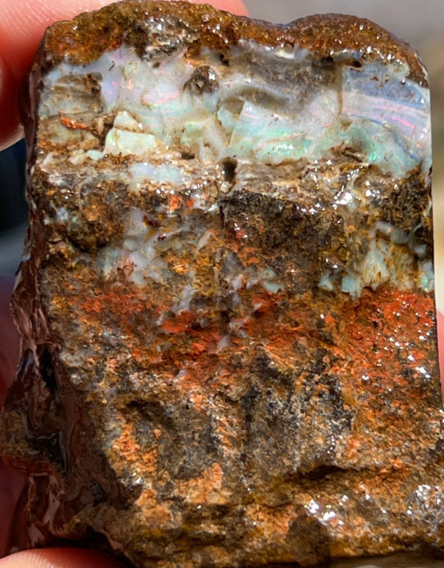 Australian Boulder Opal Rough 1600ct Lapidary Pendant Jewelry Material BB55