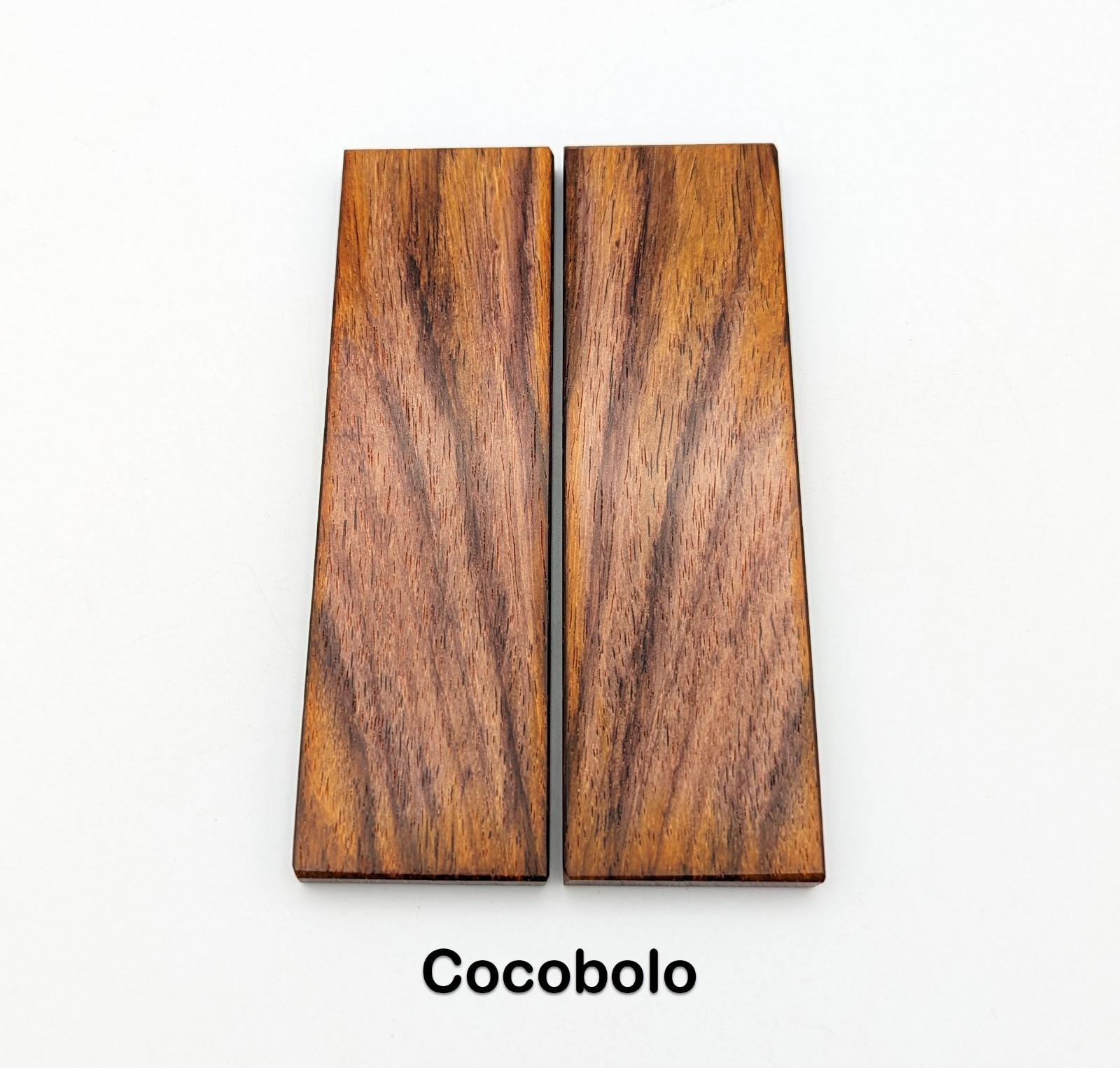 Cocobolo Knife Scales (Matching Pair) - You Pick Size & Grain Cocobolo Knife Scales (Matching Pair) - You Pick Size & Grain
