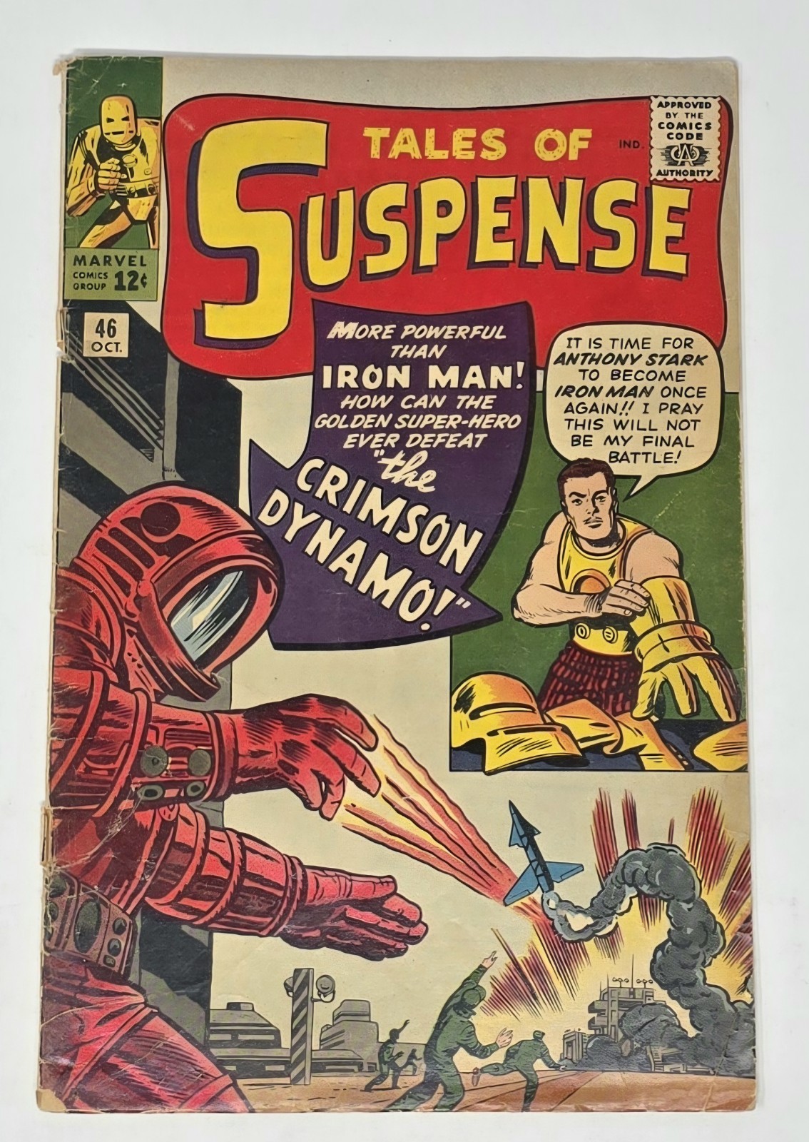 Tales of Suspense #46 1963 Iron Man. 1st App Crimson Dynamo. MID GRADE 4.0-5.0