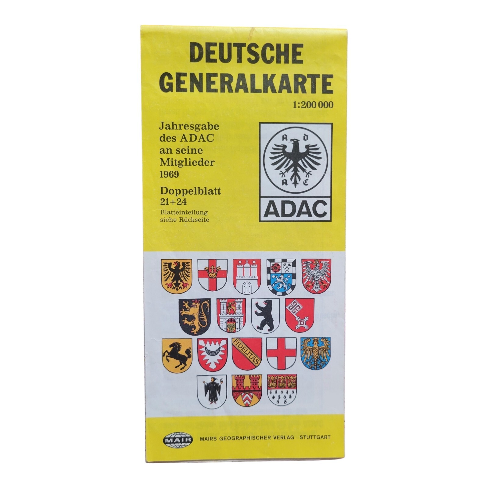 1960s ADAC Automobile Club Association Germany Map Tourist Information 1960s ADAC Automobile Club Association Germany Map Tourist Information