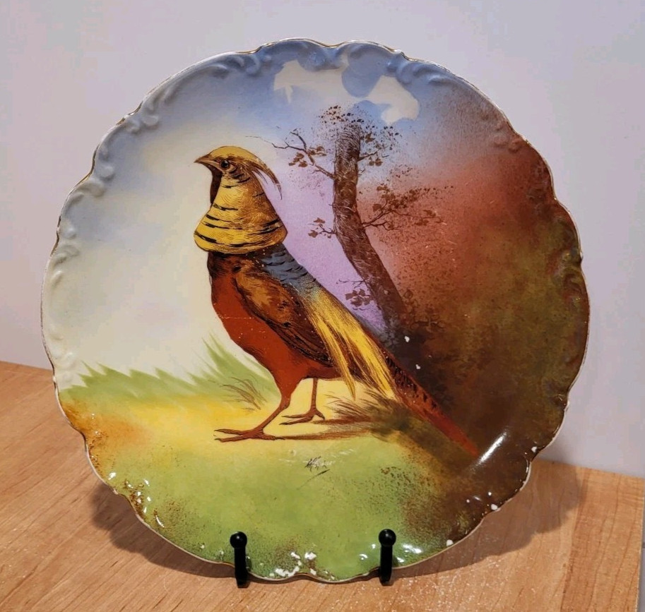 LIMOGES France GOLDEN PHEASANT 10\ LIMOGES France GOLDEN PHEASANT 10\