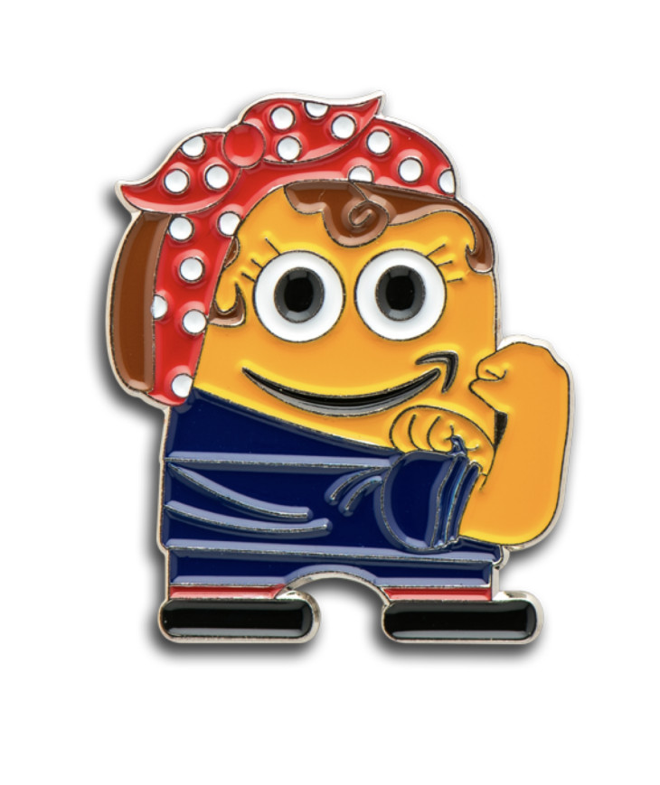 Rosie the Riveter Amazon Peccy Pin