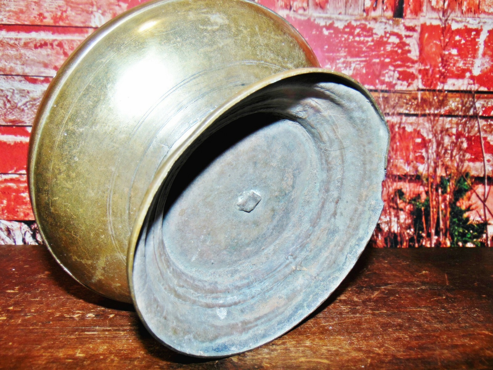 Pre 1800 Antique Sold Brass/Bronze Hand Made Censer Temple Worship Incense Bowl 
