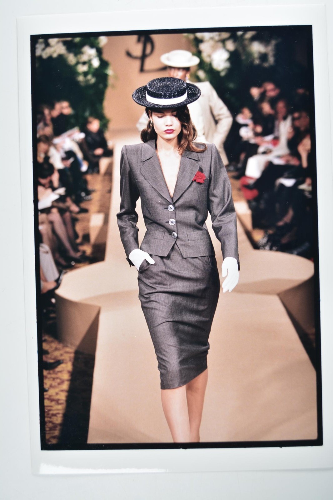 Yves Saint Laurent Fashion Show Runway Model Paris 2001 Sipa Press Photo