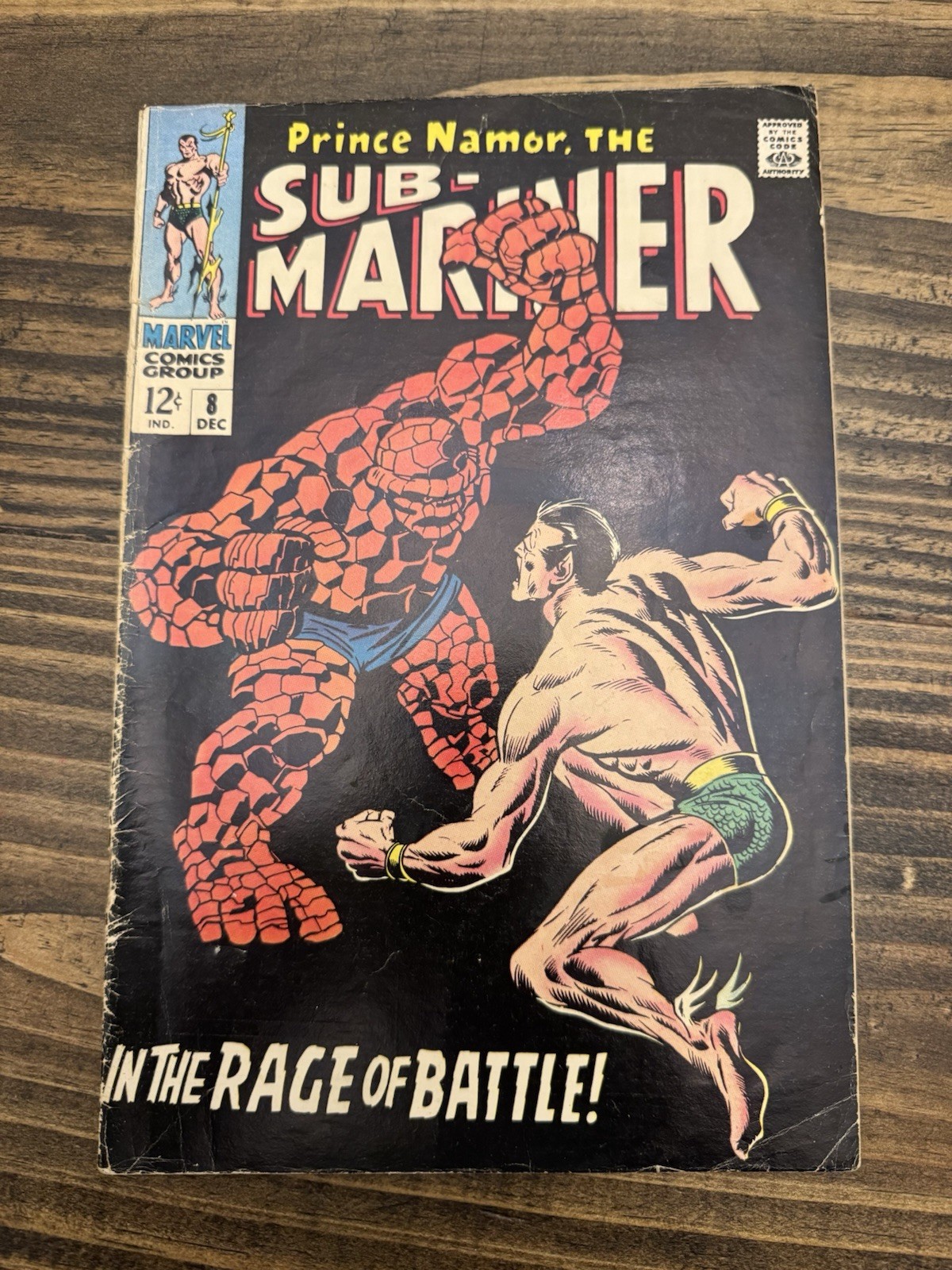 Sub-Mariner #8 (Marvel Comics December 1968) VG+