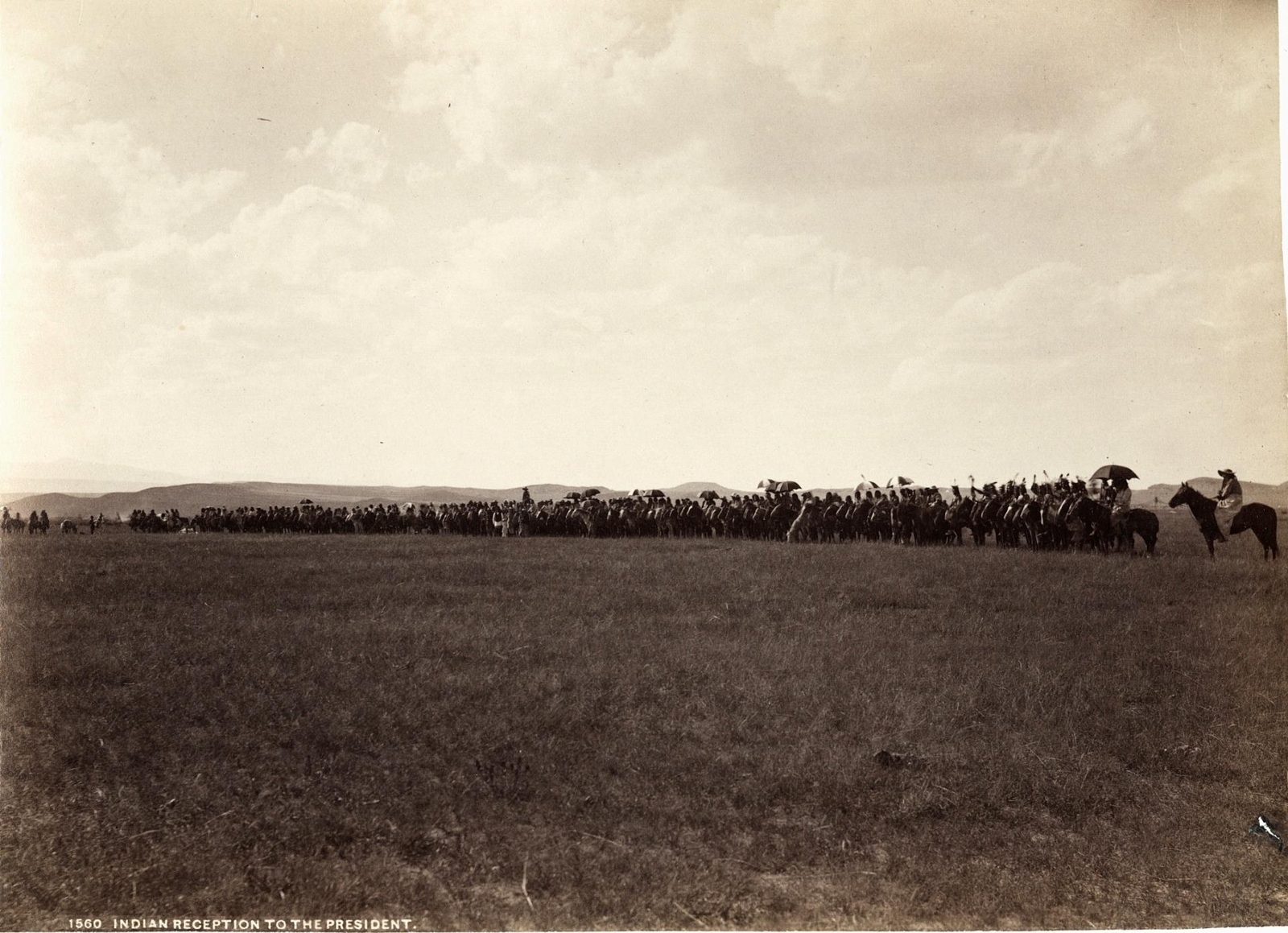 c. 1880's Indian Reception to the President Photo NATIVE AMERICAN INDIAN