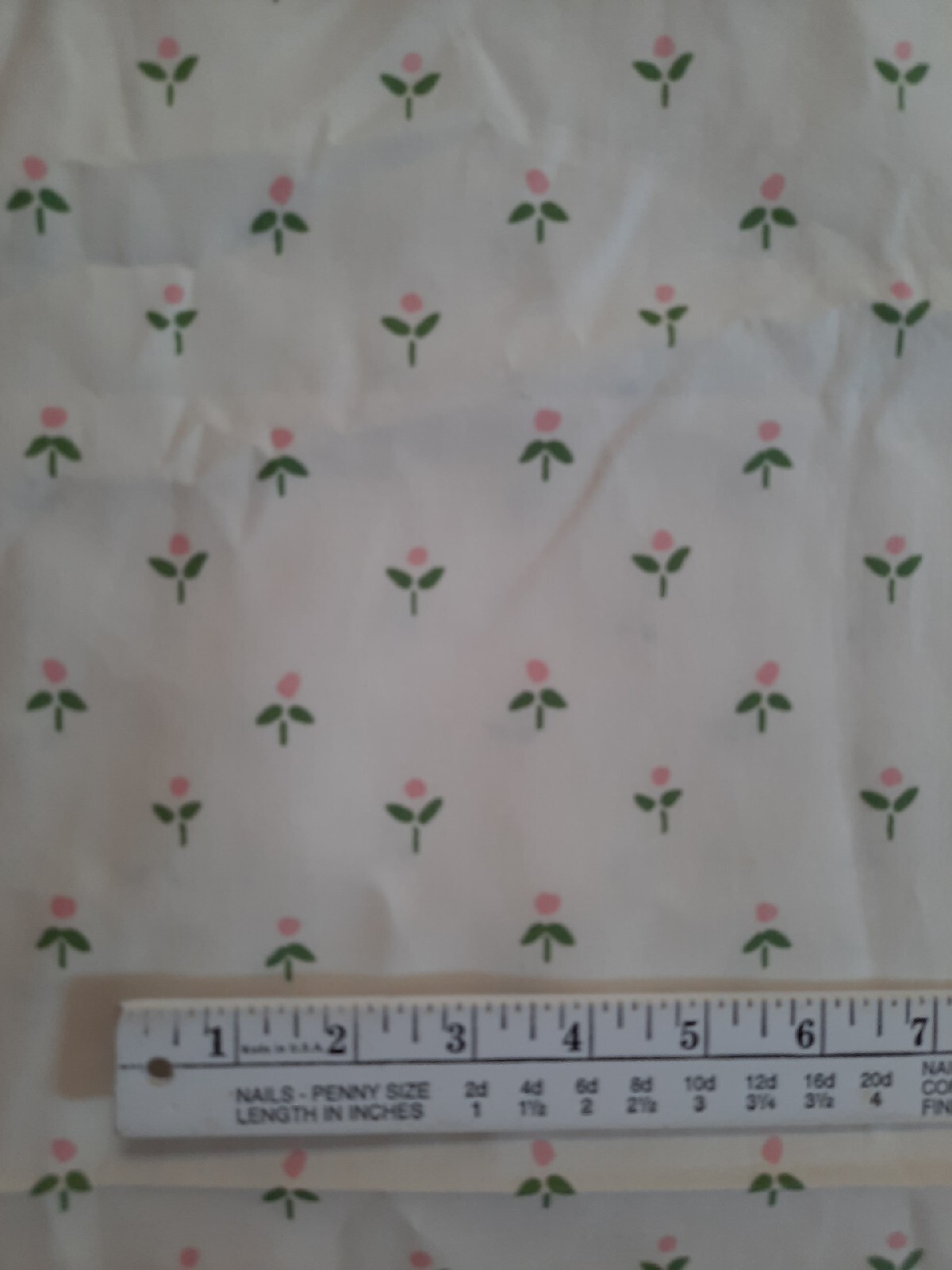 Fabulous VTG Laura Ashley Castleberry Cottage Sprig Pink & Green Floral 6+ Yards