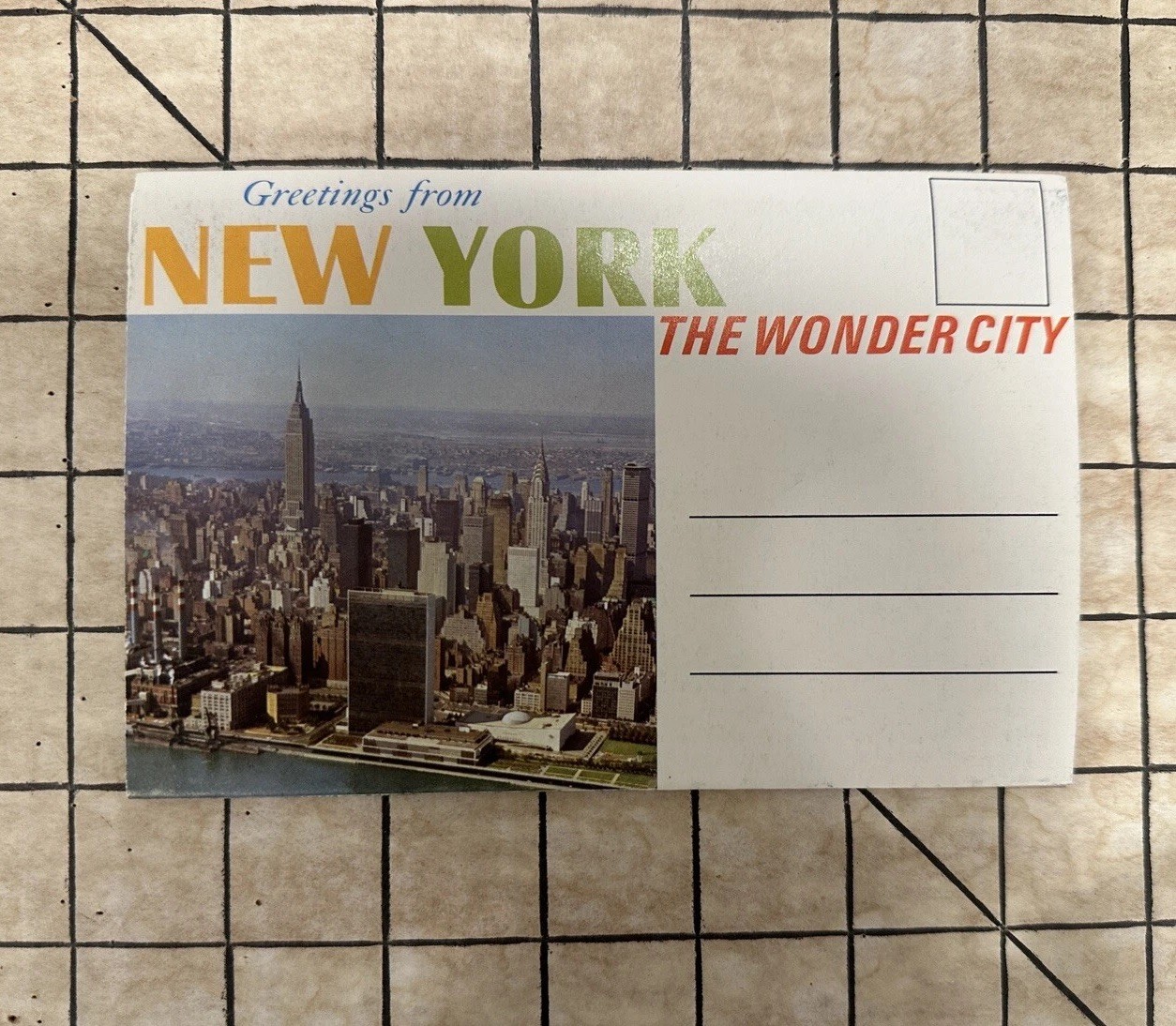 Vintage New York City Post Card 5th Ave Fold Out Set The WONDER CITY Ephemera