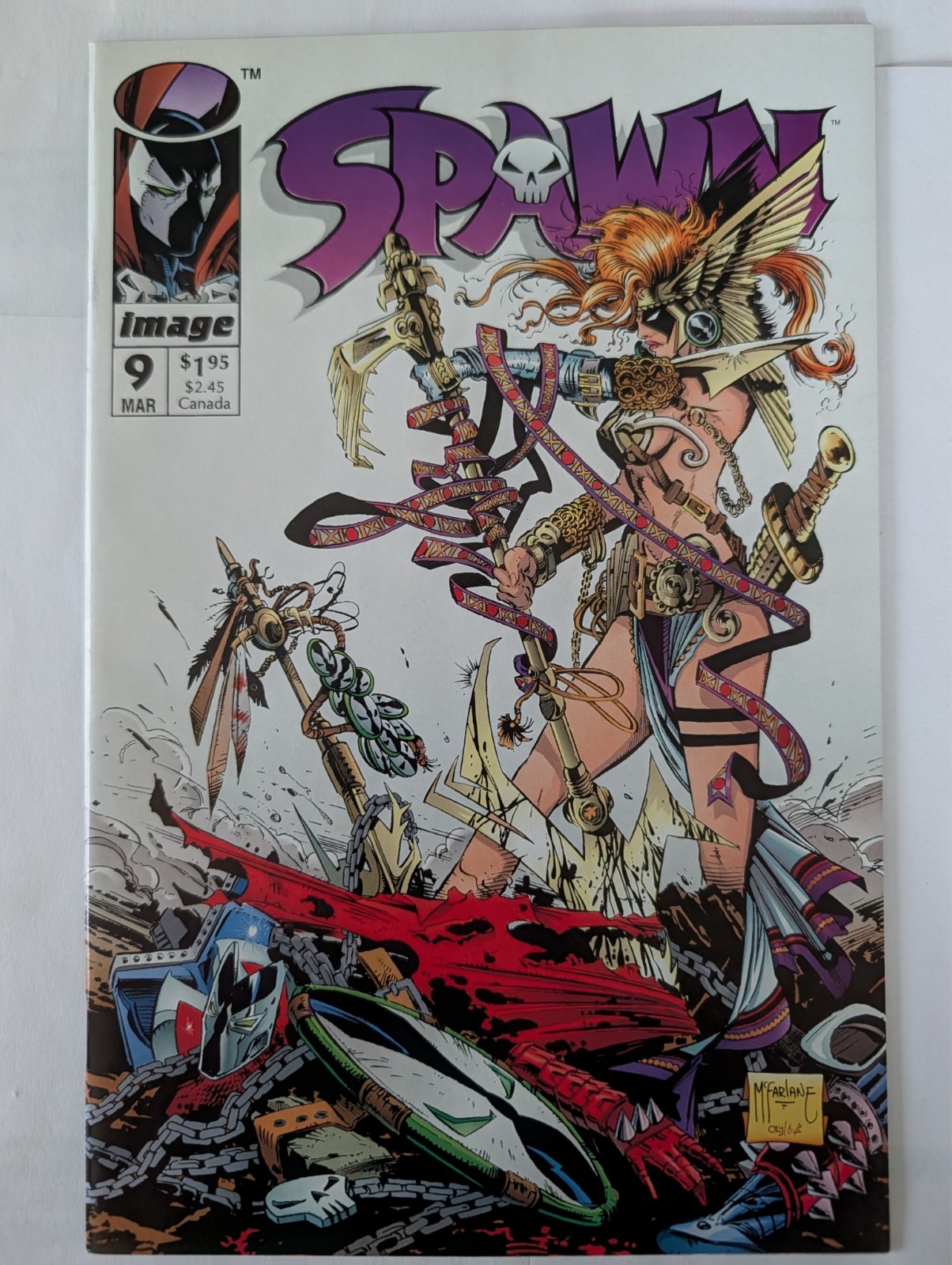 Spawn #9 1993 Image 1st Appearance Angela Neil Gaiman Todd McFarlane VF/NM
