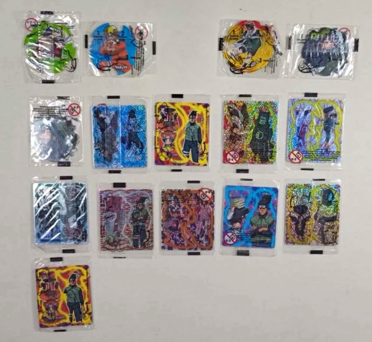 15X Rare Naruto Spinners Sealed Vintage Sabritas Collectibles Lot