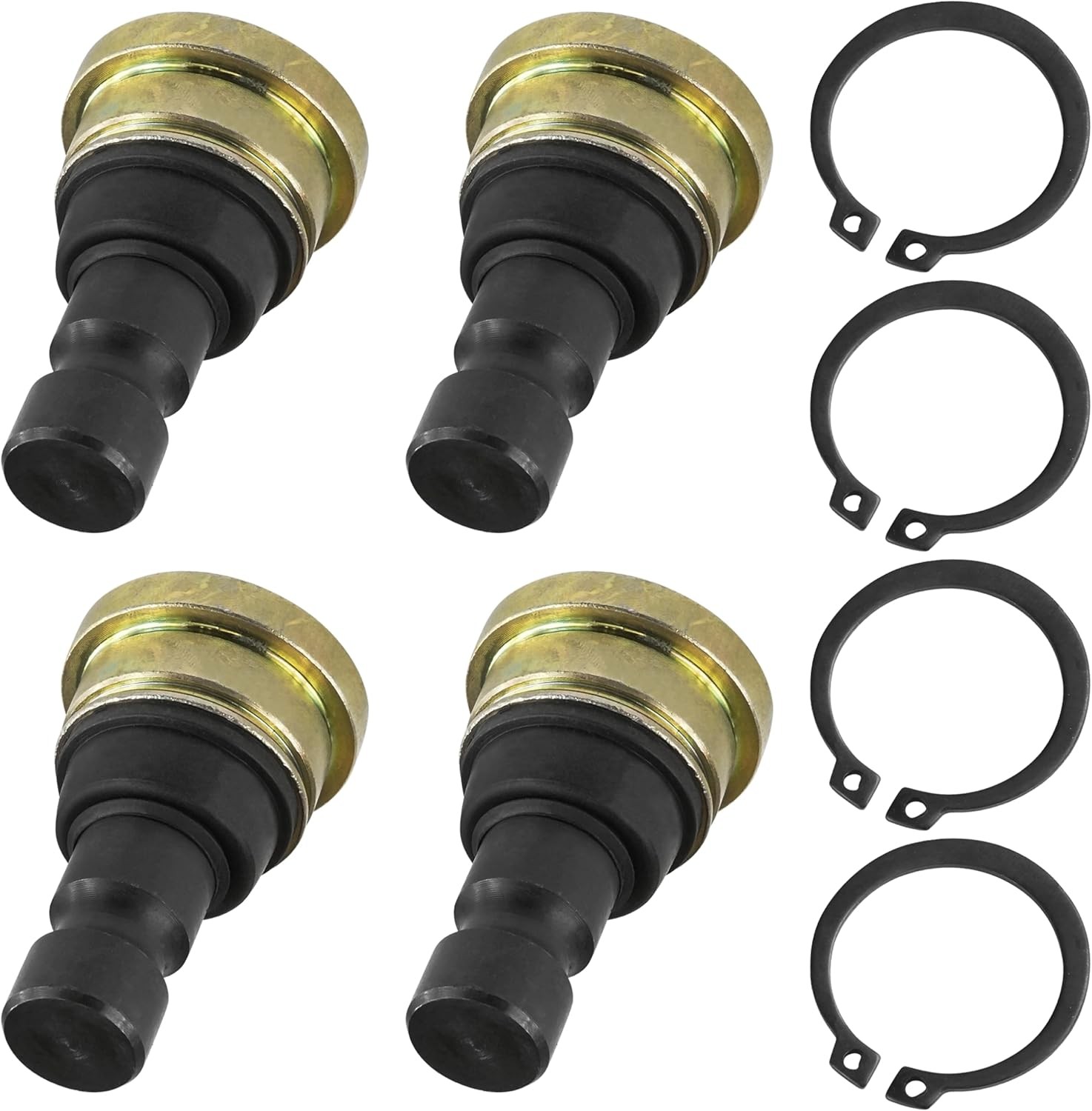 Caltric 4 Front Suspension Lower and Upper Ball Joint Compatible With Polaris