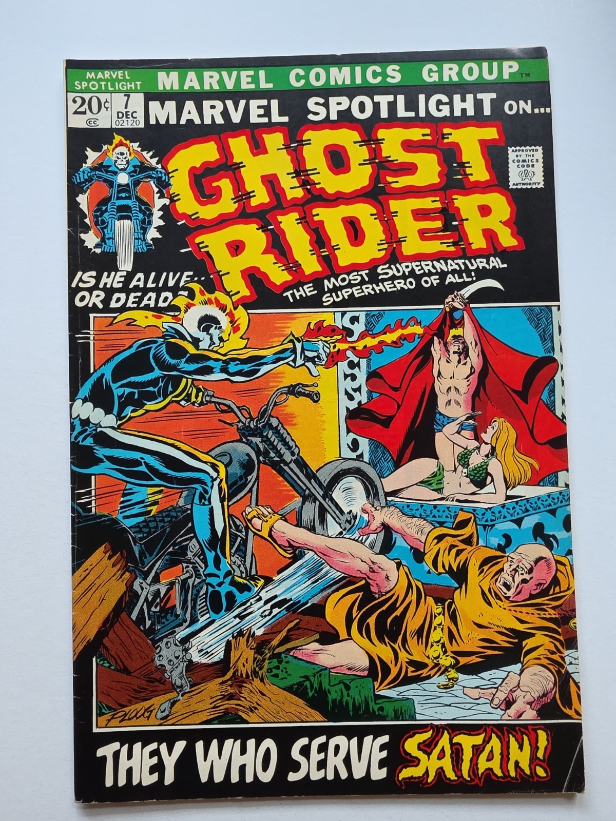 MARVEL SPOTLIGHT #7 3rd Appearance of  Ghost Rider 1972 Marvel Comic Book