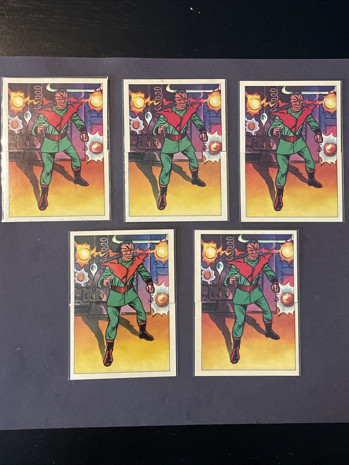 1x 1984 MARVEL SUPER HEROES SECRET WARS STICKERS # 104 AND # 105 MOLECULE MAN