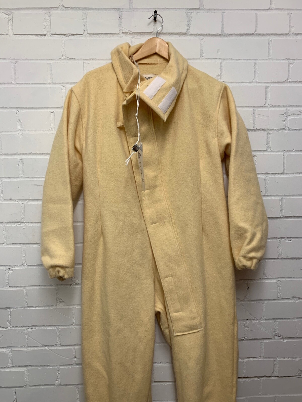 FIREFIGHTERS CREAM COVERALL - 170/100cm , Heat Protective Ship FR ,British Issue