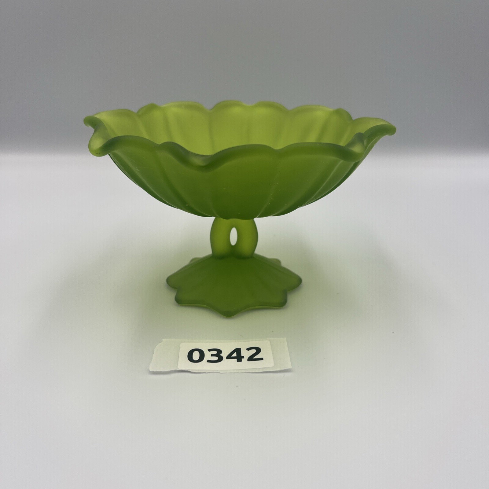 Westmoreland Doric Green Mist Sweetmeat or Candy Dish