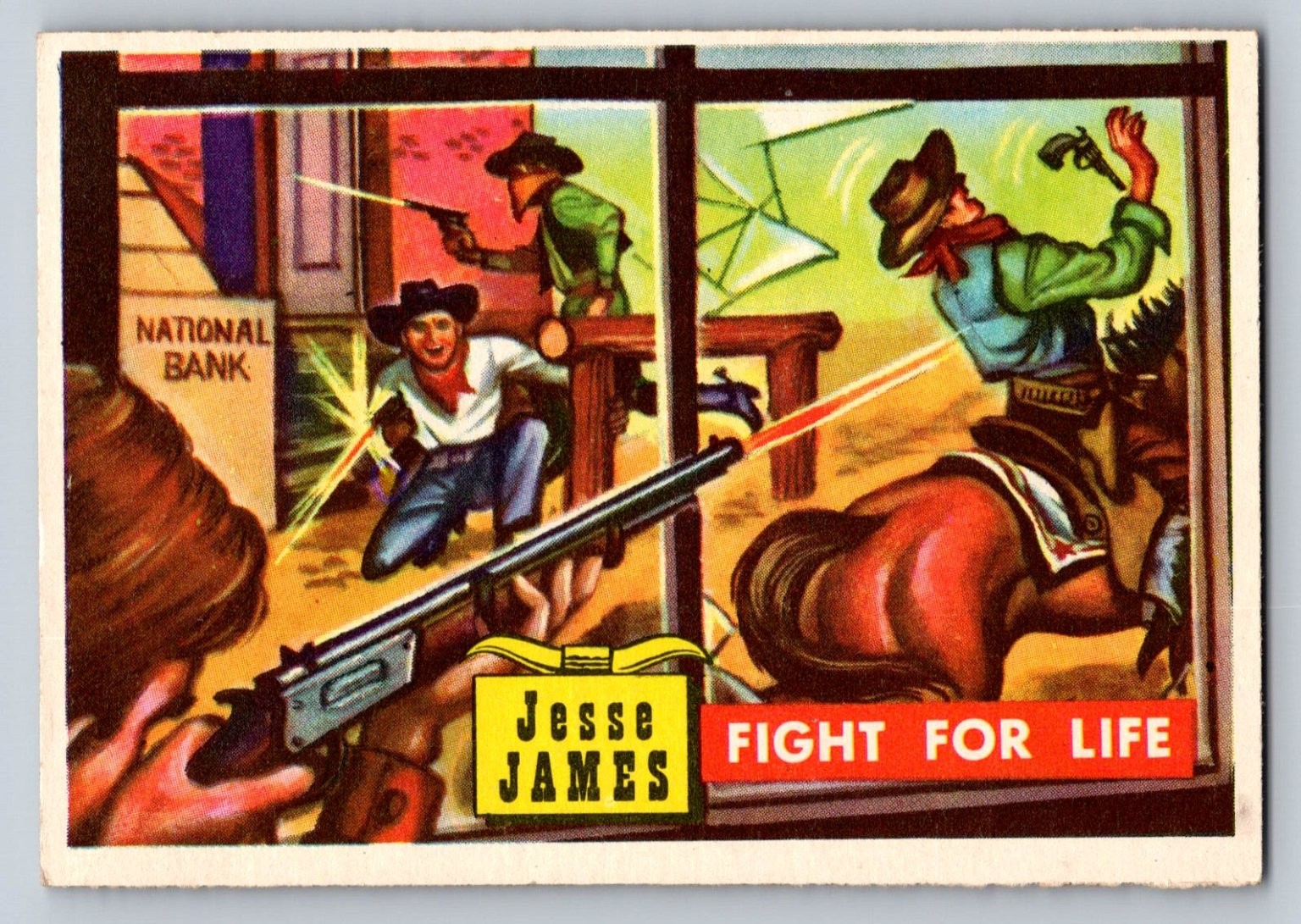 Jesse James Fight For Life Vintage T.C.G. No. 59 Roundup