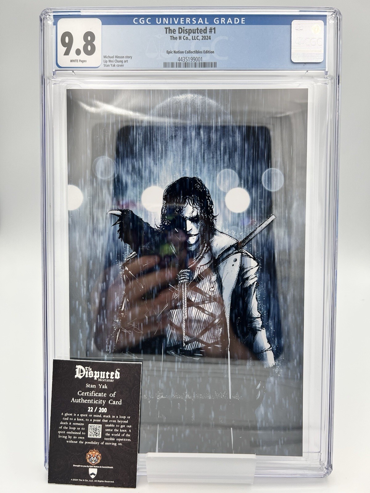 CGC 9.8 The Disputed #1 Epic Nation Collectibles Ed 2024 Stan Yak Cover COA