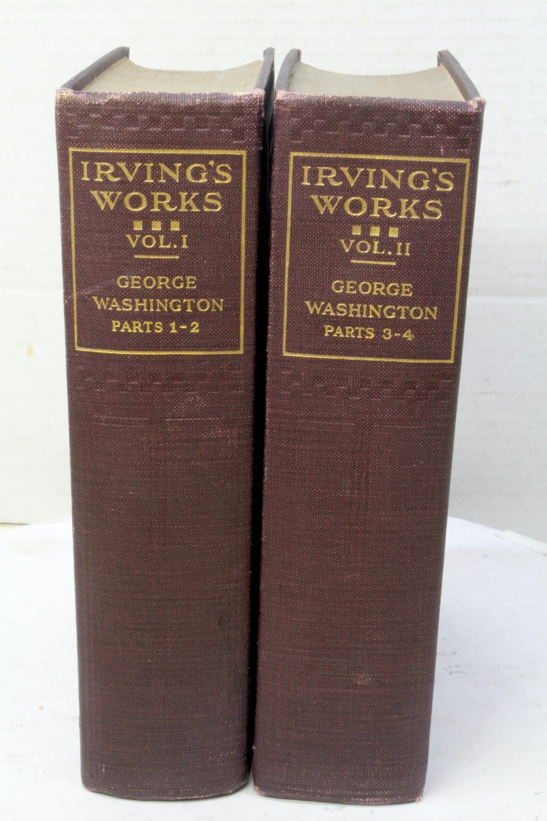 1880's THE LIFE OF GEORGE WASHINGTON by Washington Irving - Vols 1-4 ONLY