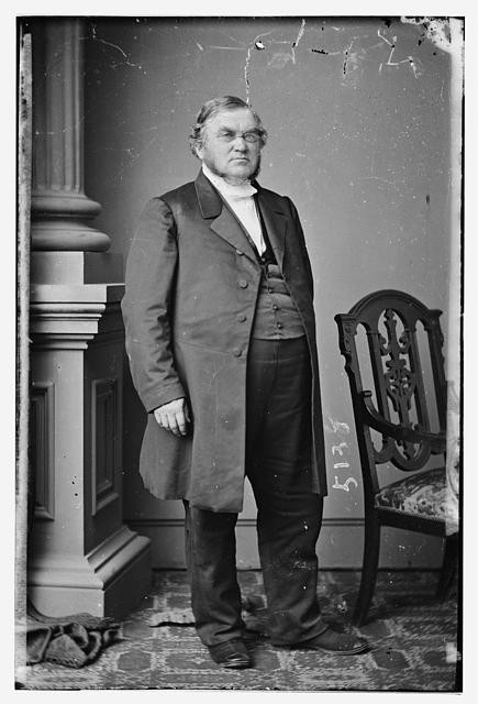 Photo:J M Krebs Portrait Photograph 1850s Man Standing Studio Portrait