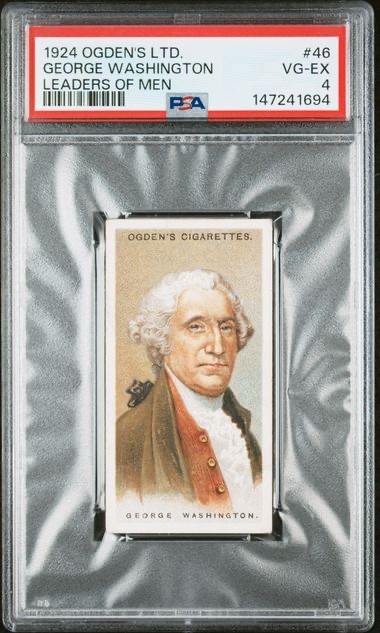 1924 Ogden\'s LTD Leaders of Men Tobacco Card #46 GEORGE WASHINGTON - PSA 4