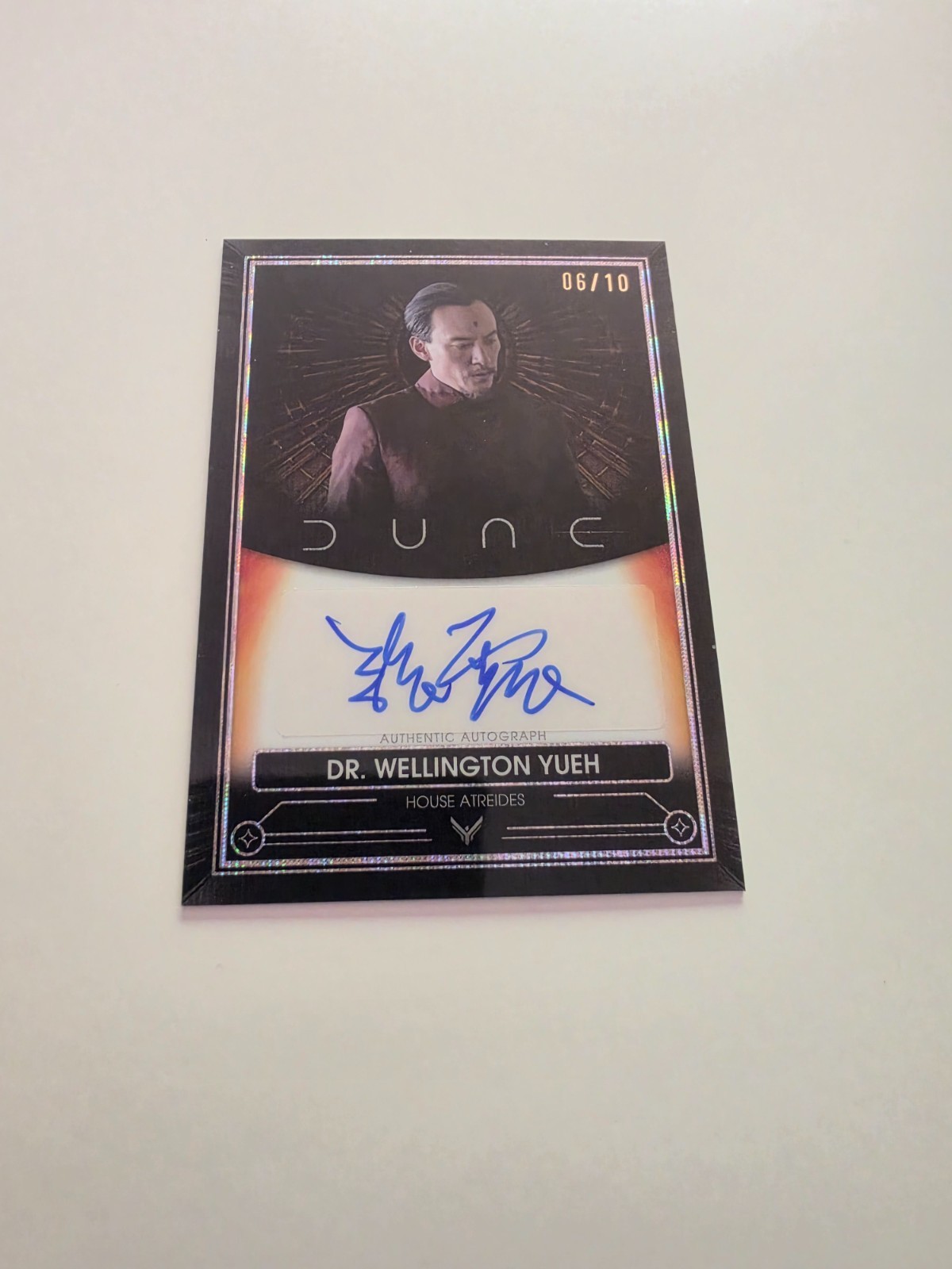 2024 Topps Chrome Dune Dr. Wellington Yueh Chang Chen Auto Black Wave /10 A-CC