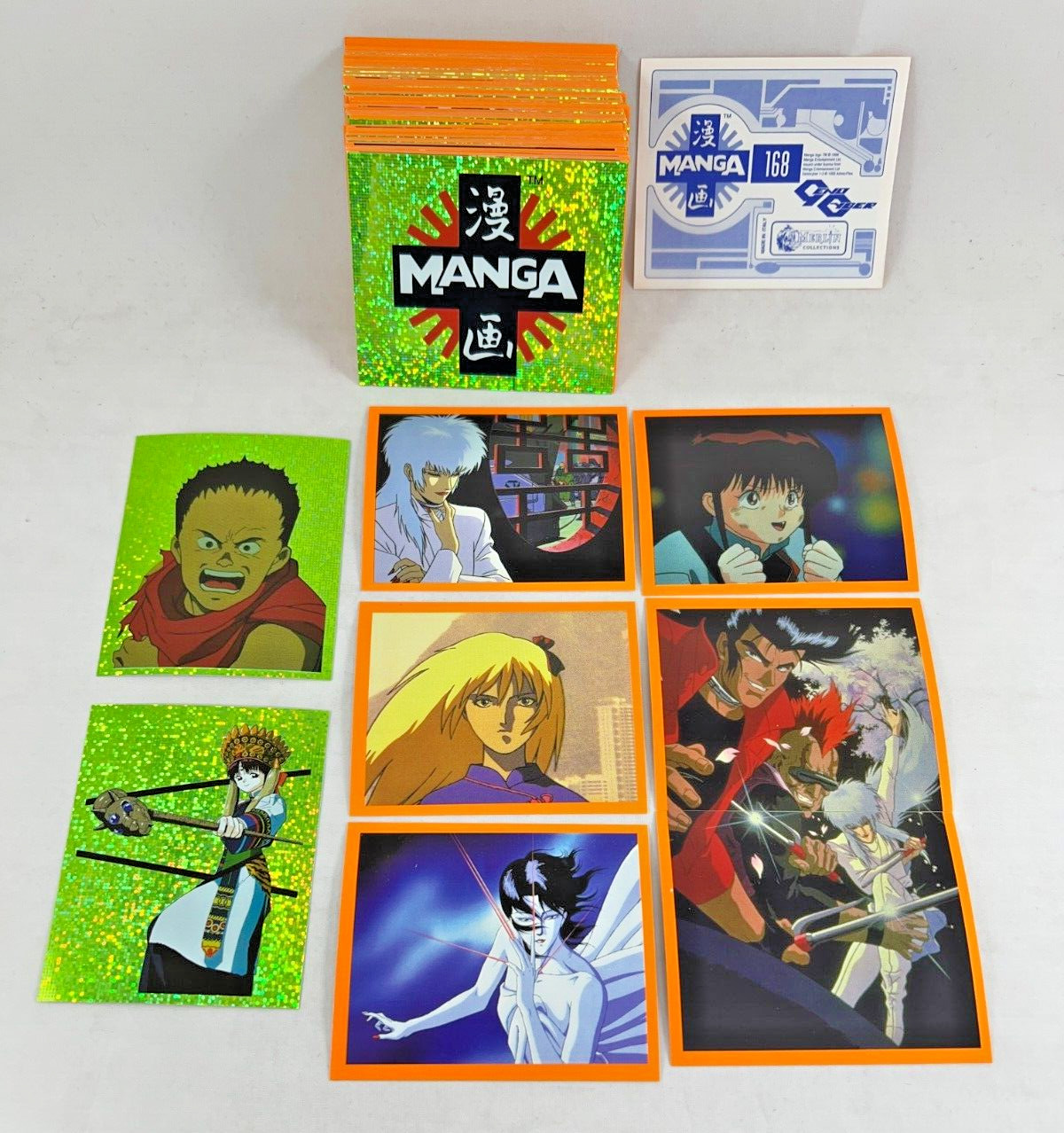 JAPANESE MANGA (1996) ALBUM STICKER Complete 168 CARD SET by MERLIN w/ AKIRA