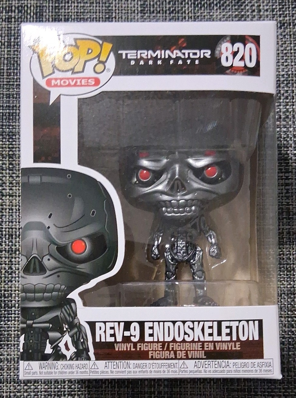 Funko Pop Movies REV-9 ENDOSKELETON Box 820 2019 Terminator Dark Fate