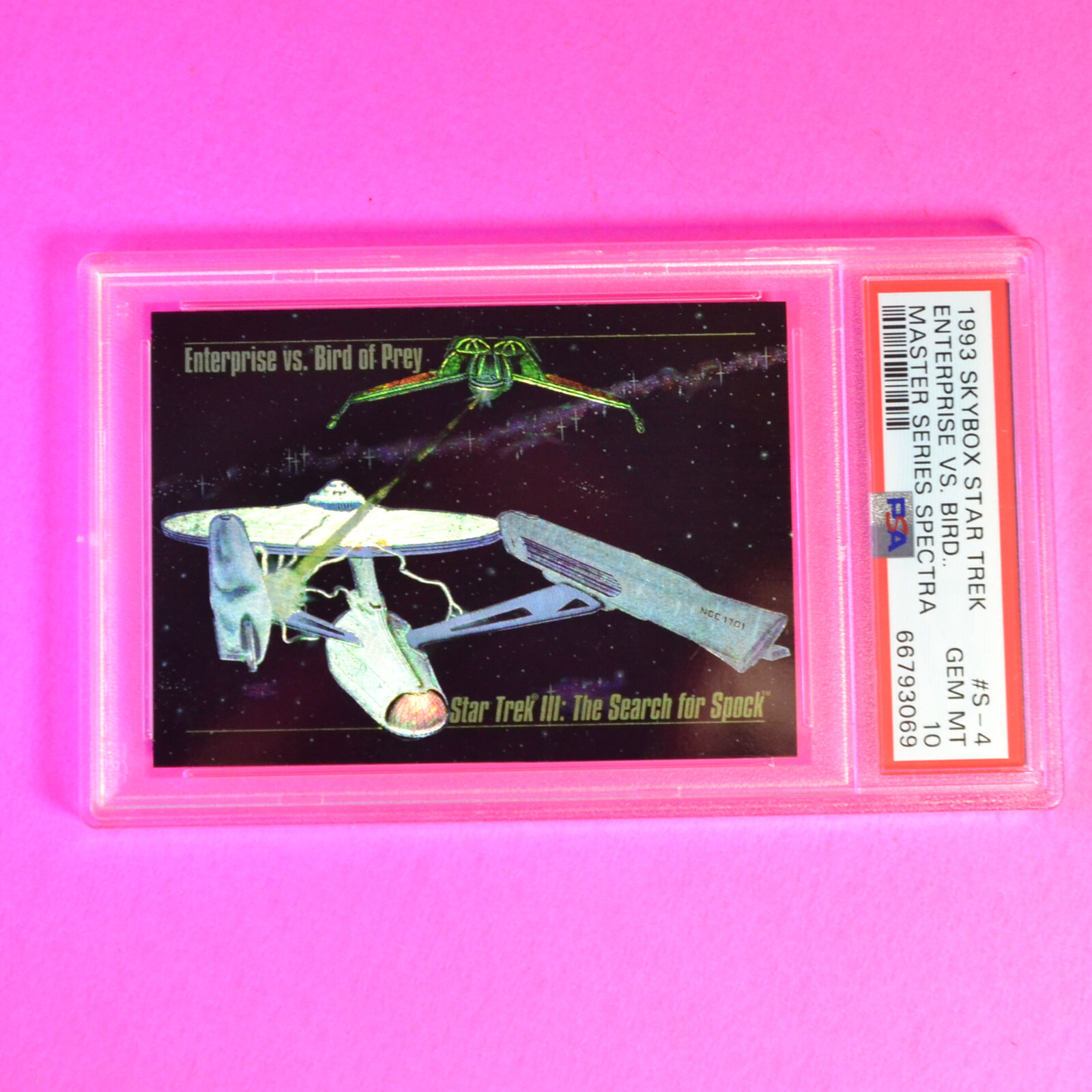 1993 Skybox Star Trek, Enterprise vs Bird, Master Series Spectra PSA 10 Gem Mint