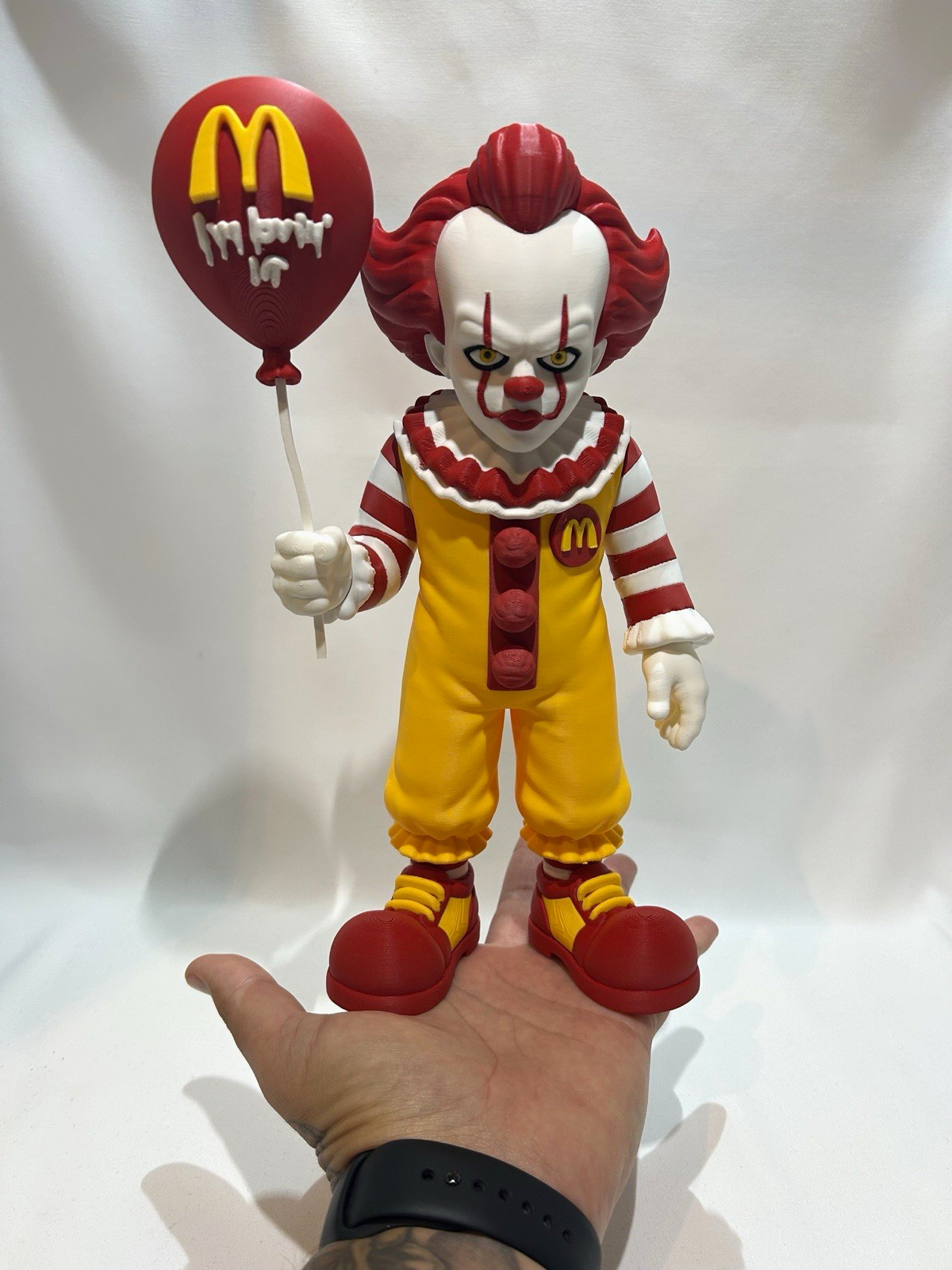 McDonald\'s Ronald McDonald Pennywise Clown Figure w/ Red McDonald\'s Balloon McDonald\'s Ronald McDonald Pennywise Clown Figure w/ Red McDonald\'s Balloon