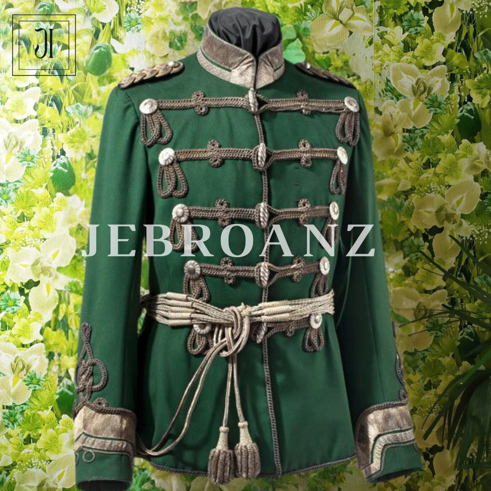 New Gorgeous 18th Military Russian Imperial Court Men's Costumes Wool Coat